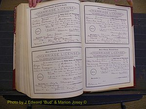 Richmond Marriages, Book FF, 1909-1911 P 584-585.JPG