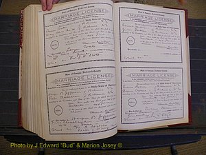 Richmond Marriages, Book FF, 1909-1911 P 588-589.JPG