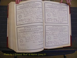 Richmond Marriages, Book FF, 1909-1911 P 590-591.JPG