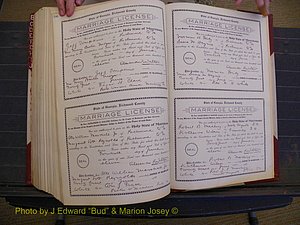 Richmond Marriages, Book FF, 1909-1911 P 596-597.JPG