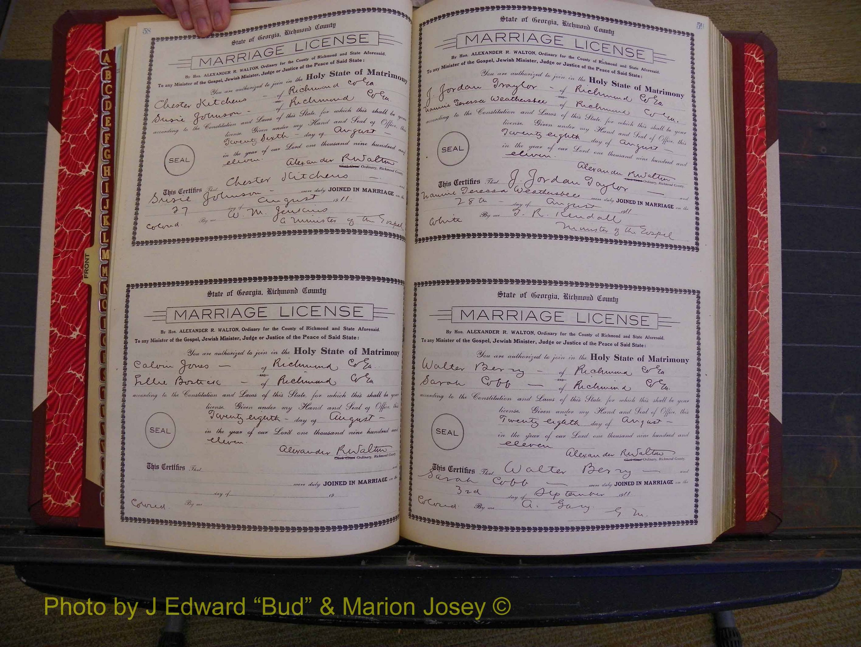 Richmond Marriages, Book GG, 1911-1912 P 058-059.JPG