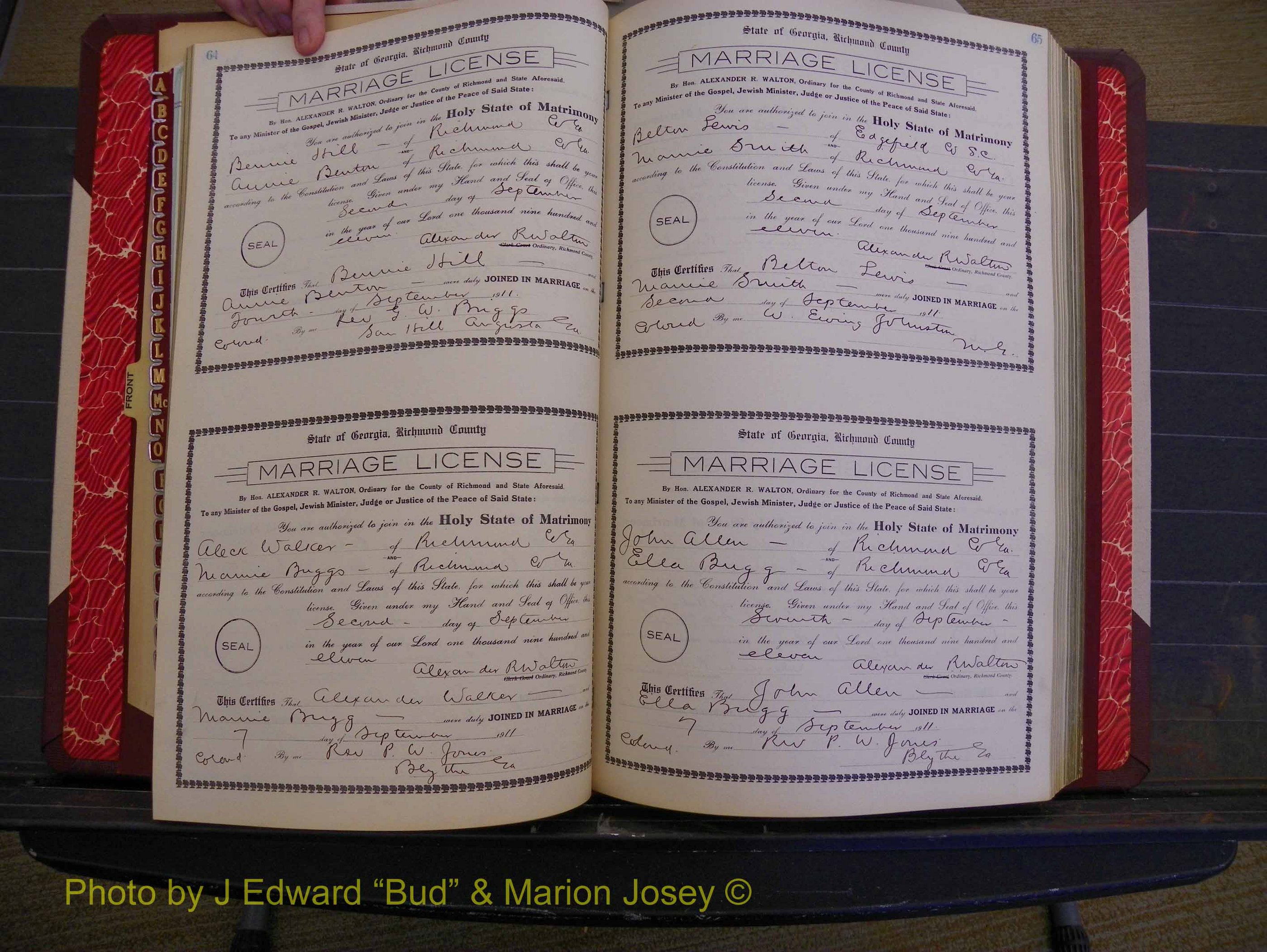 Richmond Marriages, Book GG, 1911-1912 P 064-065.JPG
