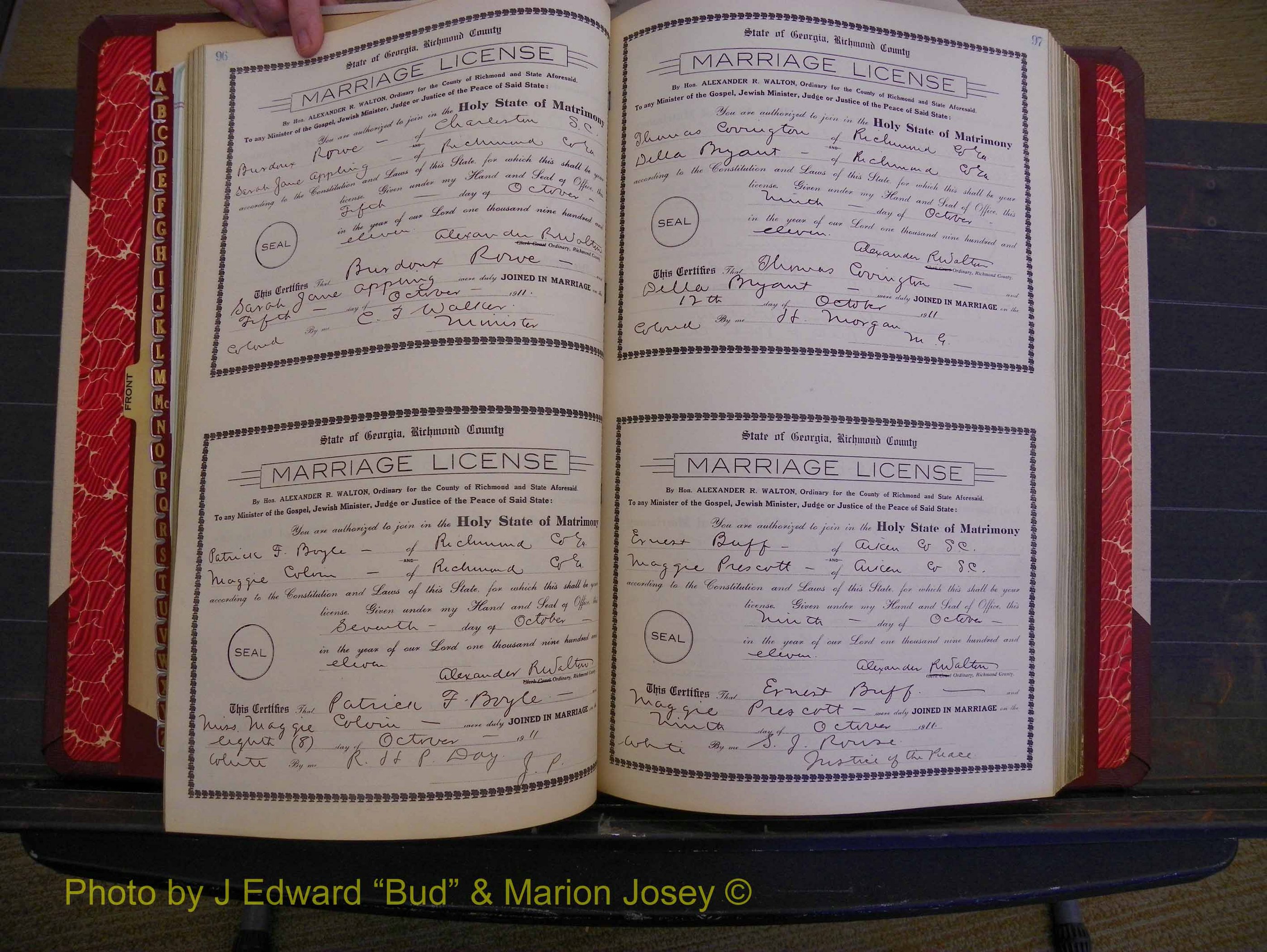 Richmond Marriages, Book GG, 1911-1912 P 096-097.JPG