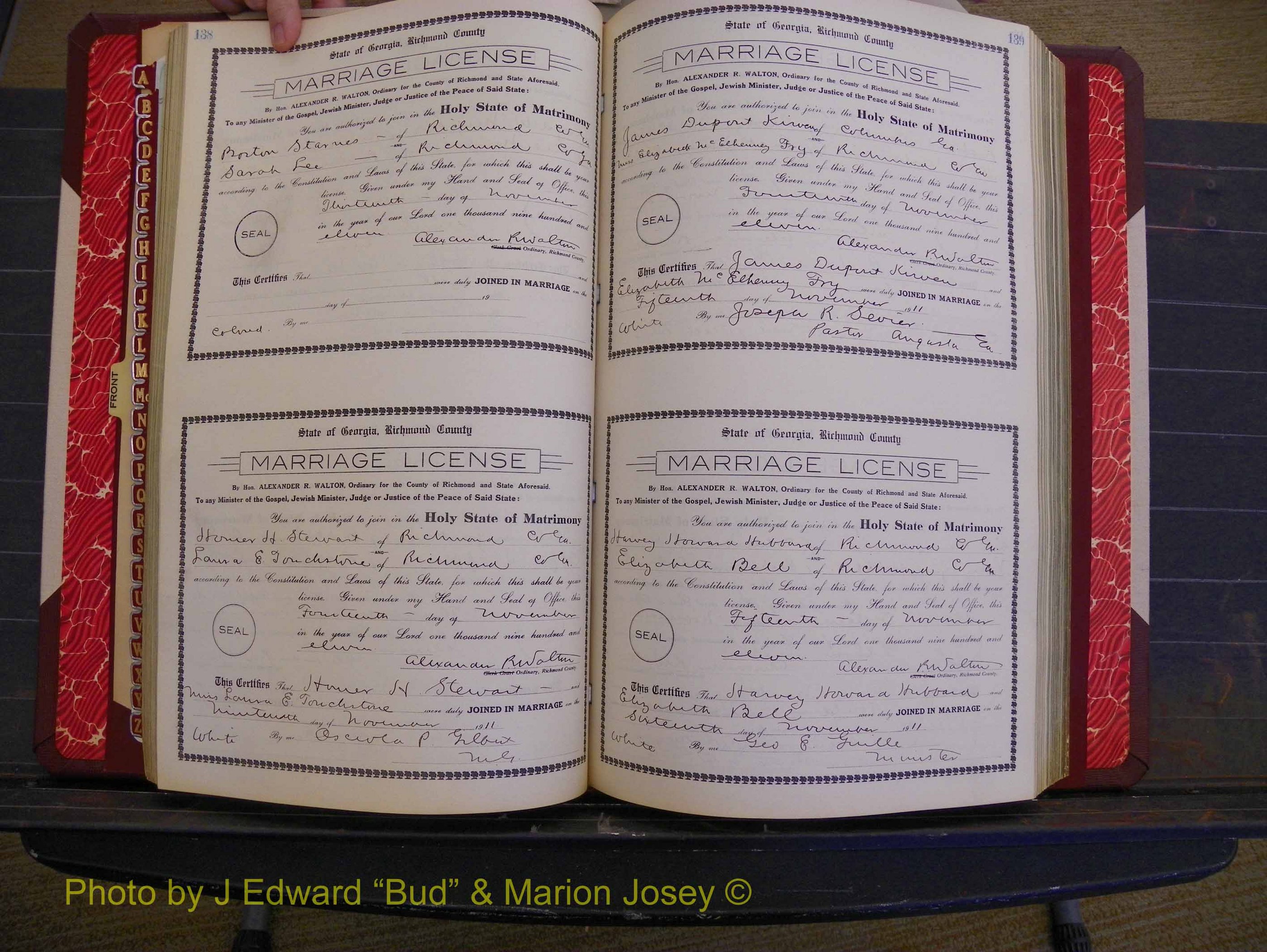 Richmond Marriages, Book GG, 1911-1912 P 138-139.JPG
