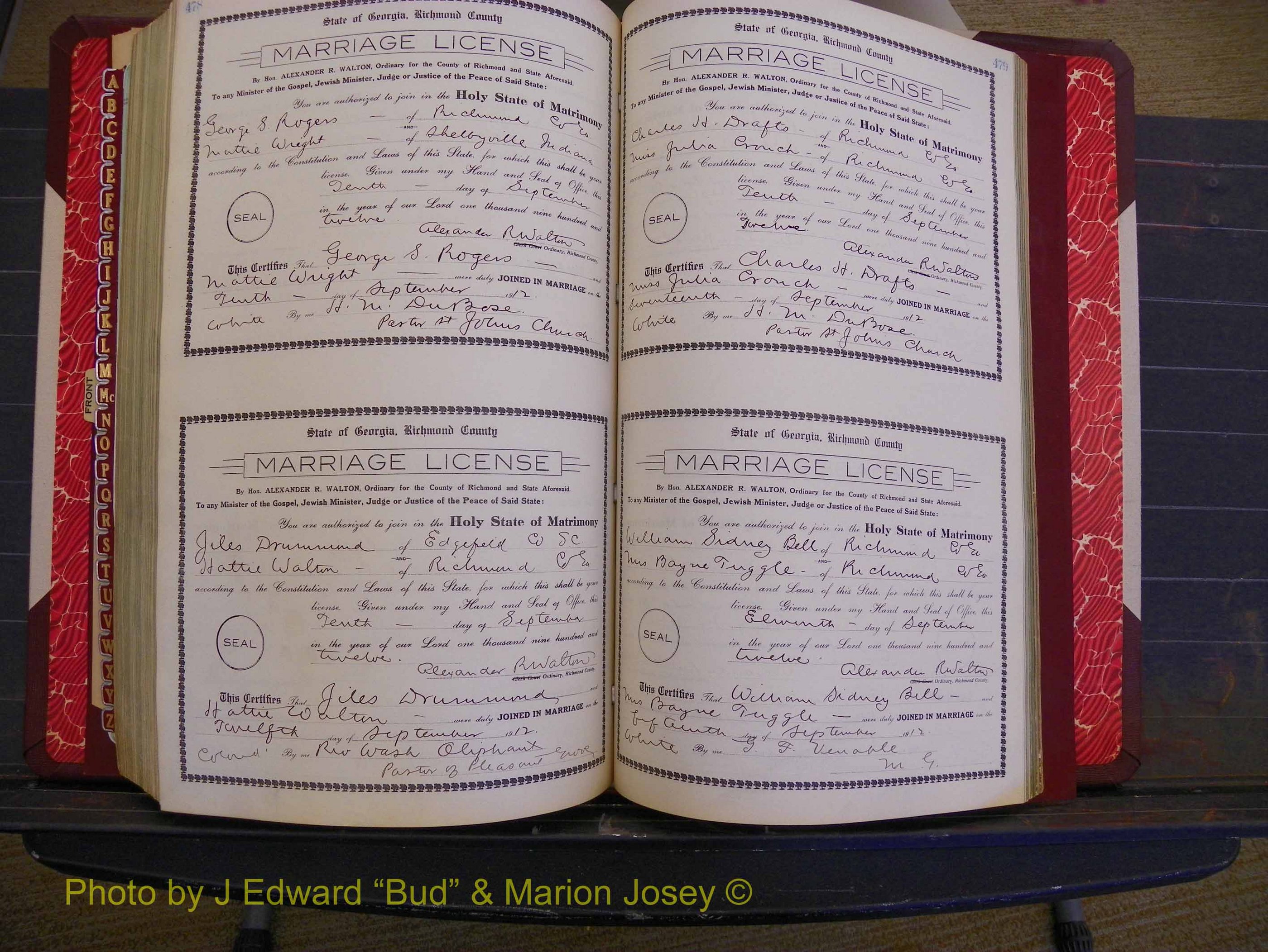 Richmond Marriages, Book GG, 1911-1912 P 478-479.JPG