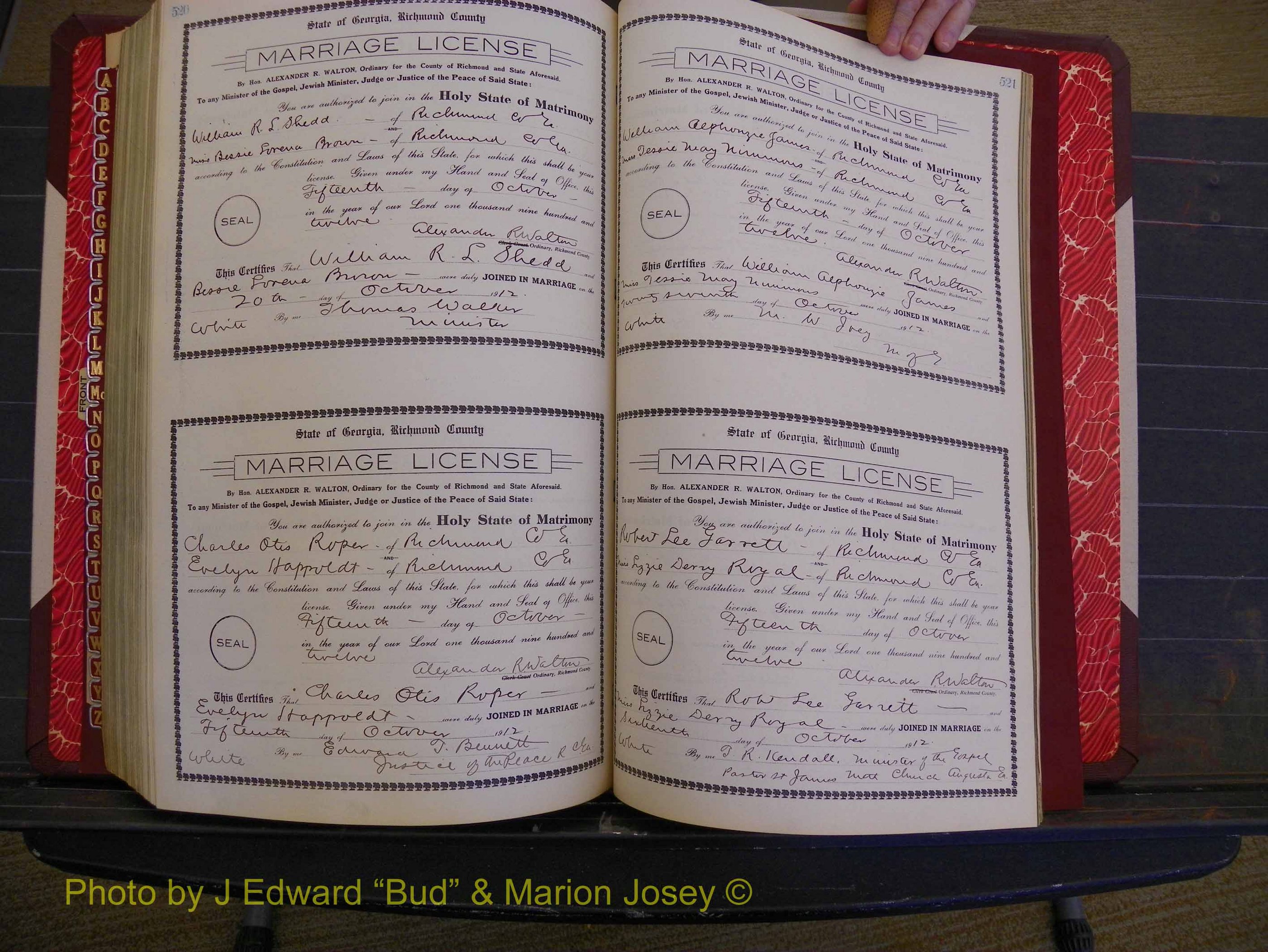 Richmond Marriages, Book GG, 1911-1912 P 520-521.JPG