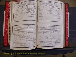Richmond Marriages, Book GG, 1911-1912 P 126-127.JPG