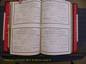 Richmond Marriages, Book GG, 1911-1912 P 142-143.JPG