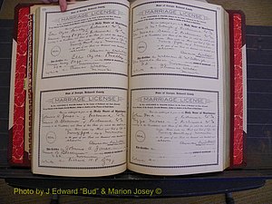 Richmond Marriages, Book GG, 1911-1912 P 150-151.JPG