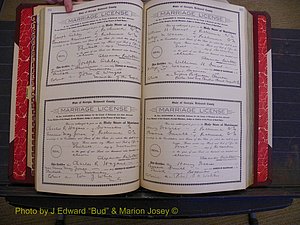 Richmond Marriages, Book GG, 1911-1912 P 154-155.JPG