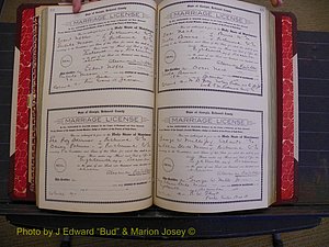 Richmond Marriages, Book GG, 1911-1912 P 178-179).JPG
