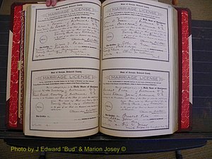 Richmond Marriages, Book GG, 1911-1912 P 192-193.JPG
