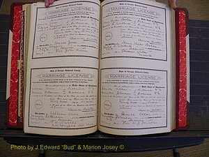 Richmond Marriages, Book GG, 1911-1912 P 196-197.JPG