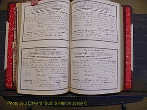 Richmond Marriages, Book GG, 1911-1912 P 208-209.JPG