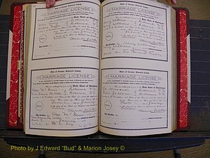 Richmond Marriages, Book GG, 1911-1912 P 210-211.JPG