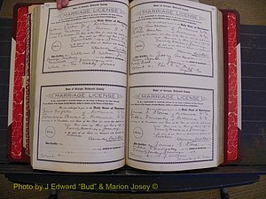 Richmond Marriages, Book GG, 1911-1912 P 230-231.JPG