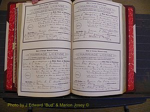 Richmond Marriages, Book GG, 1911-1912 P 232-233.JPG