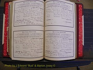 Richmond Marriages, Book GG, 1911-1912 P 320-321.JPG