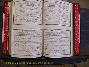 Richmond Marriages, Book GG, 1911-1912 P 406-407.JPG