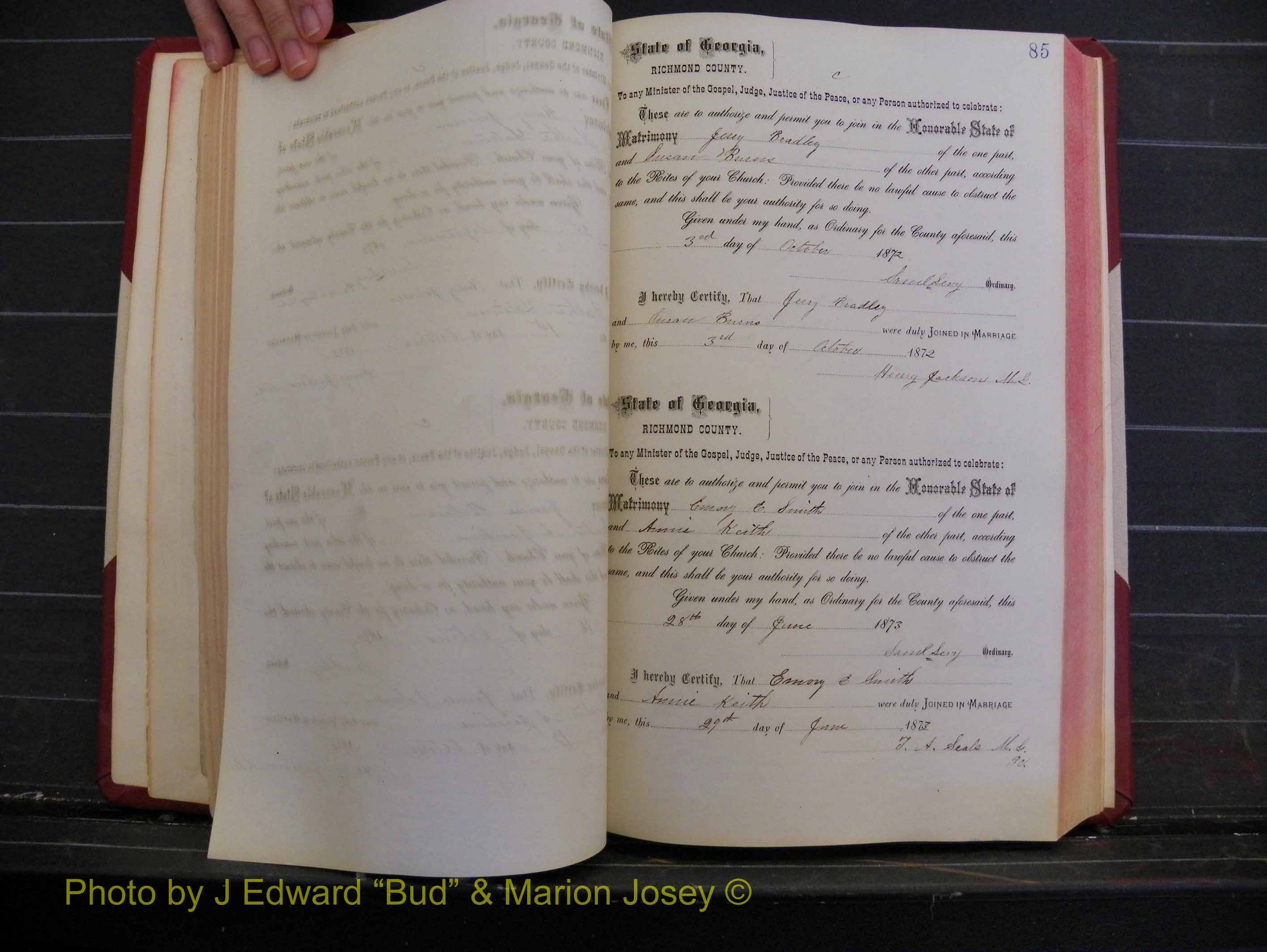 Richmond Marriages, Book H, 1868-1875 P 085.JPG