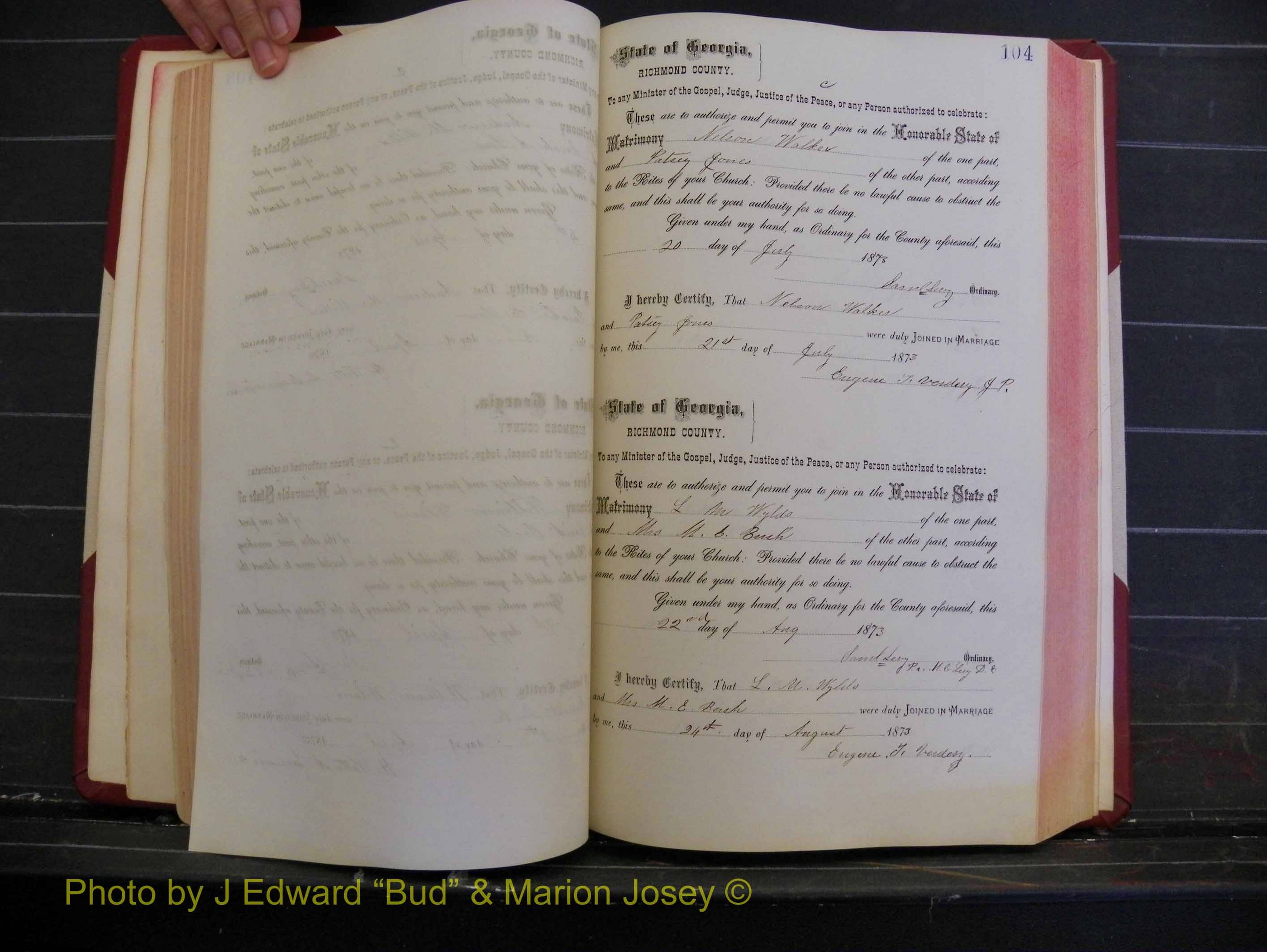 Richmond Marriages, Book H, 1868-1875 P 104.JPG