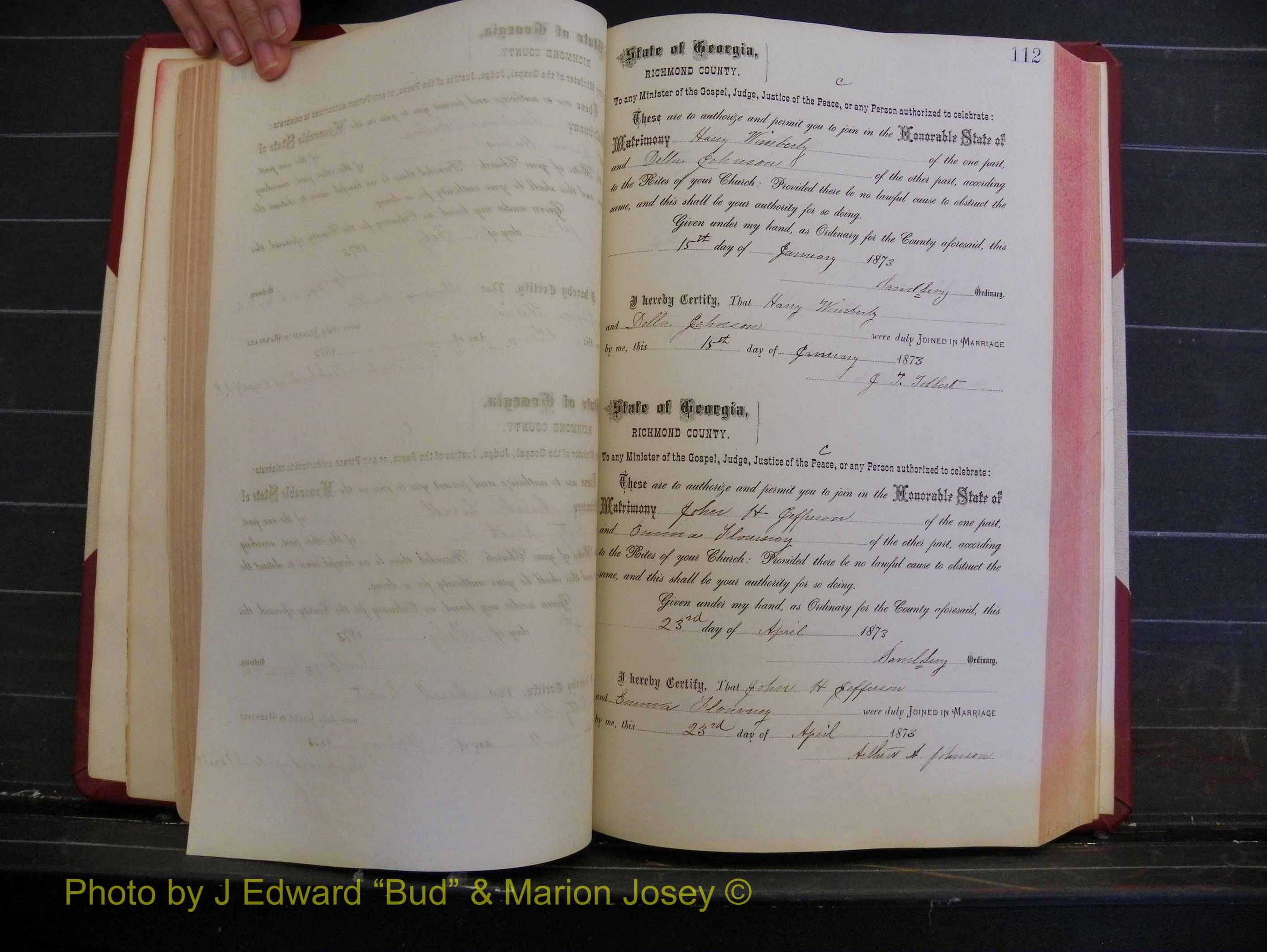 Richmond Marriages, Book H, 1868-1875 P 112.JPG