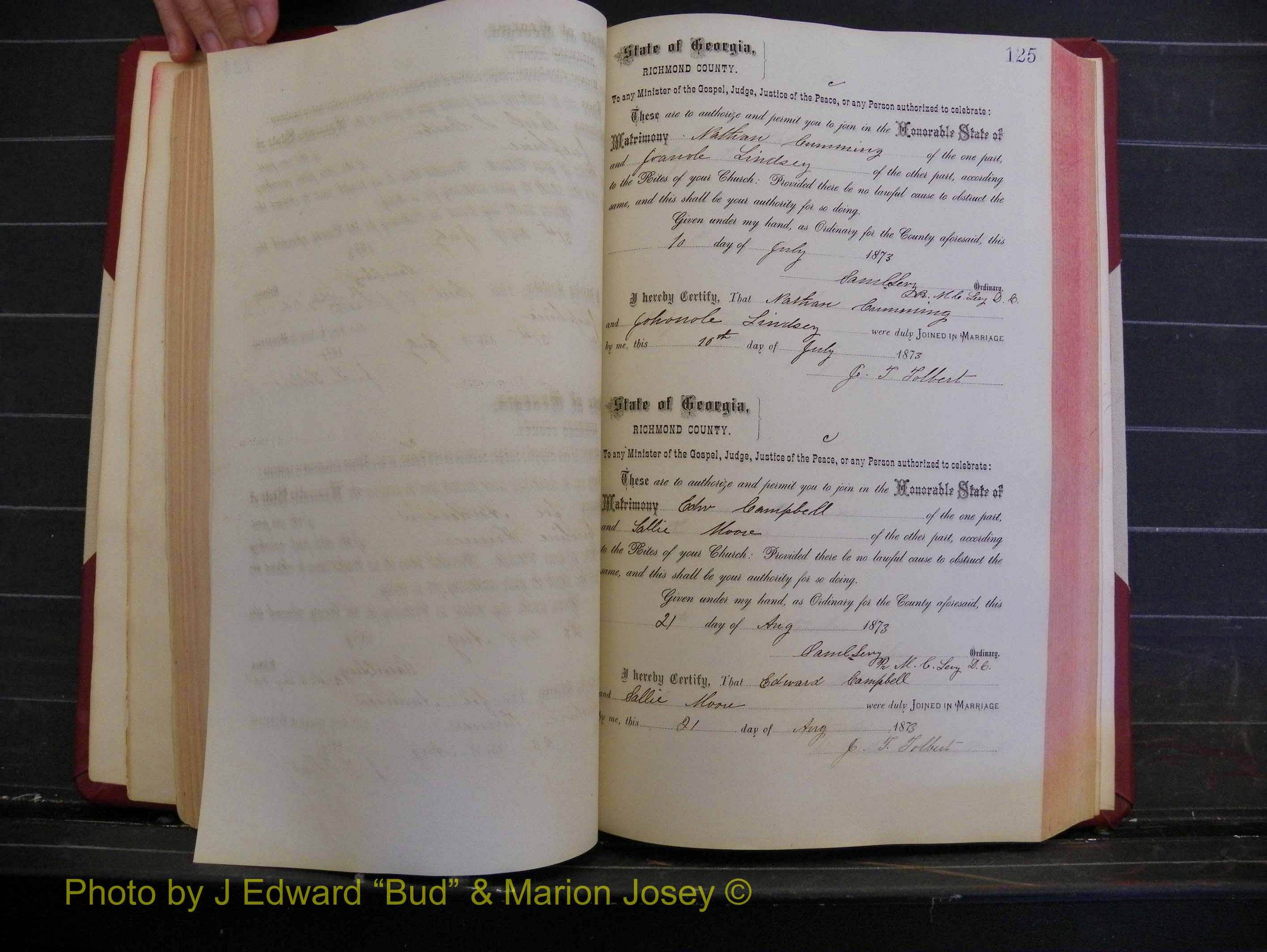 Richmond Marriages, Book H, 1868-1875 P 125.JPG