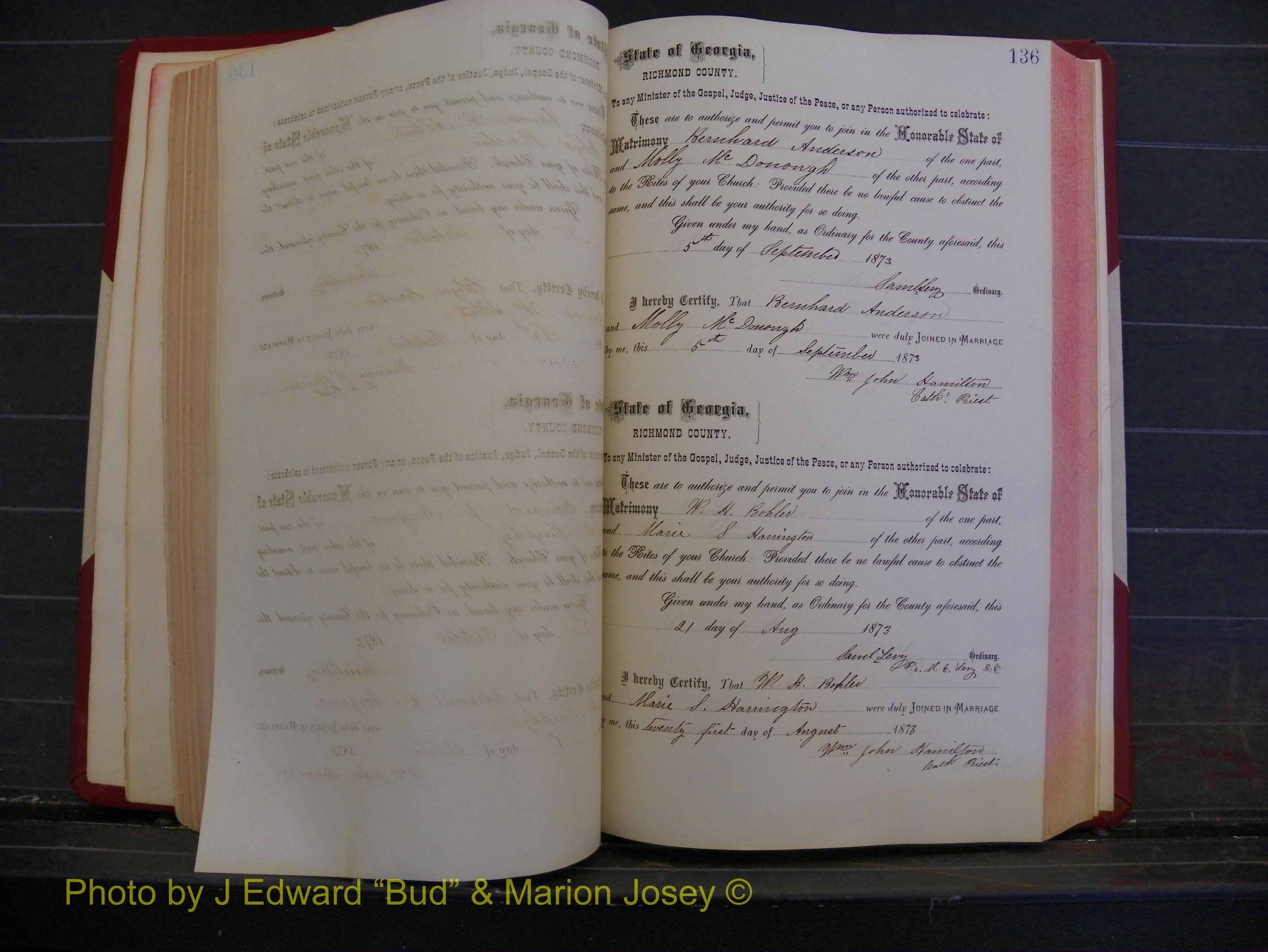 Richmond Marriages, Book H, 1868-1875 P 136.JPG