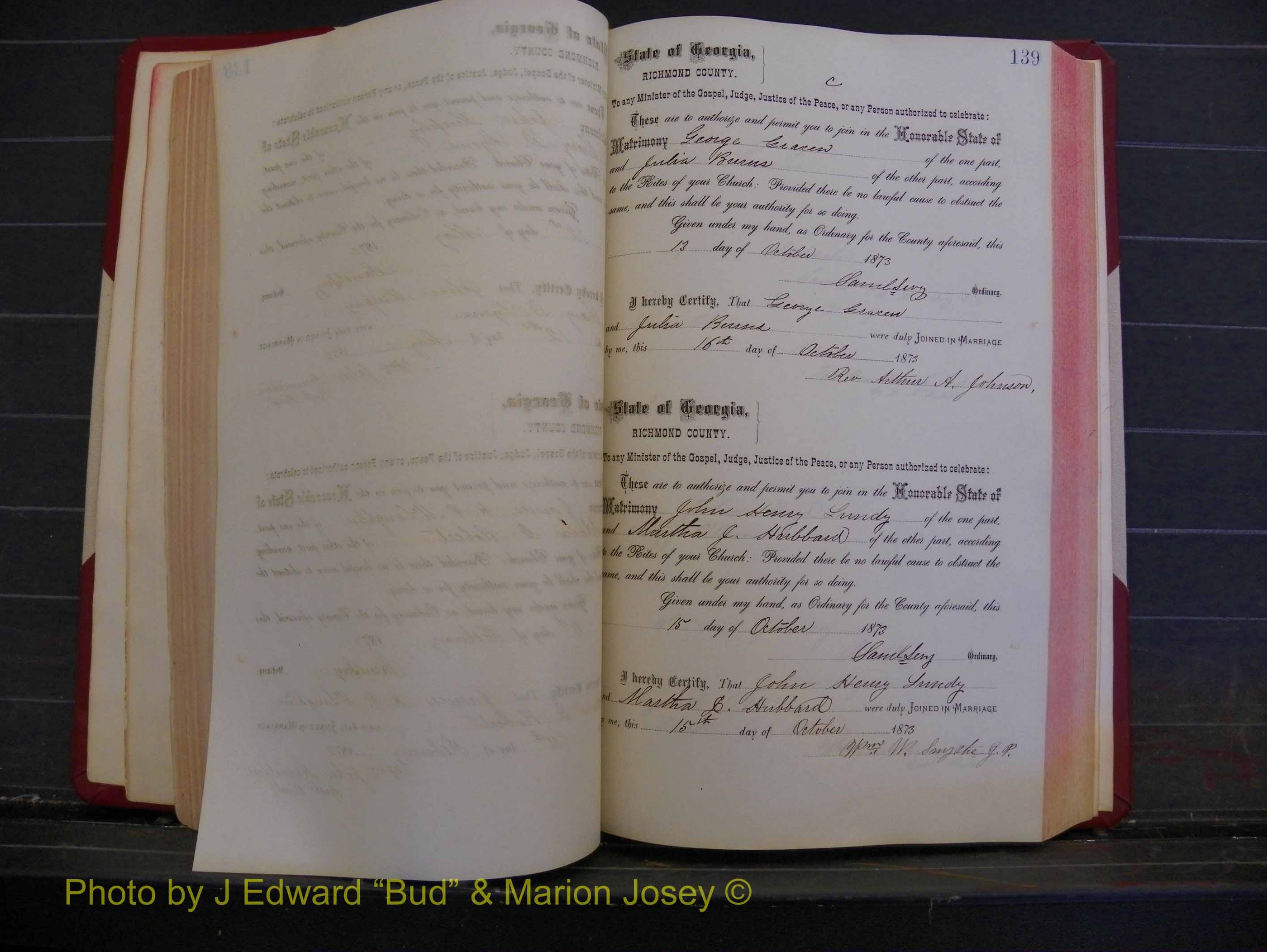 Richmond Marriages, Book H, 1868-1875 P 139.JPG