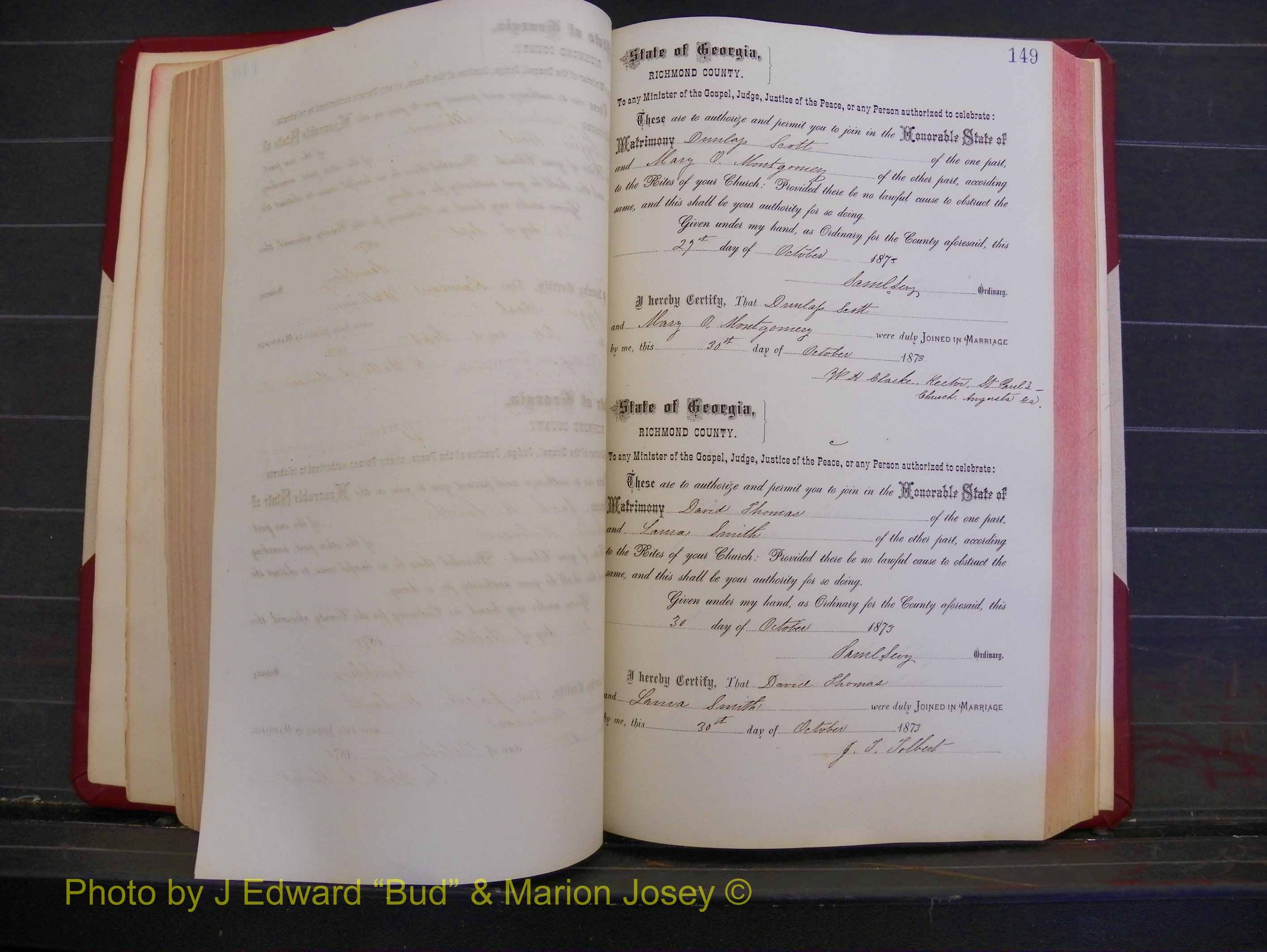 Richmond Marriages, Book H, 1868-1875 P 149.JPG