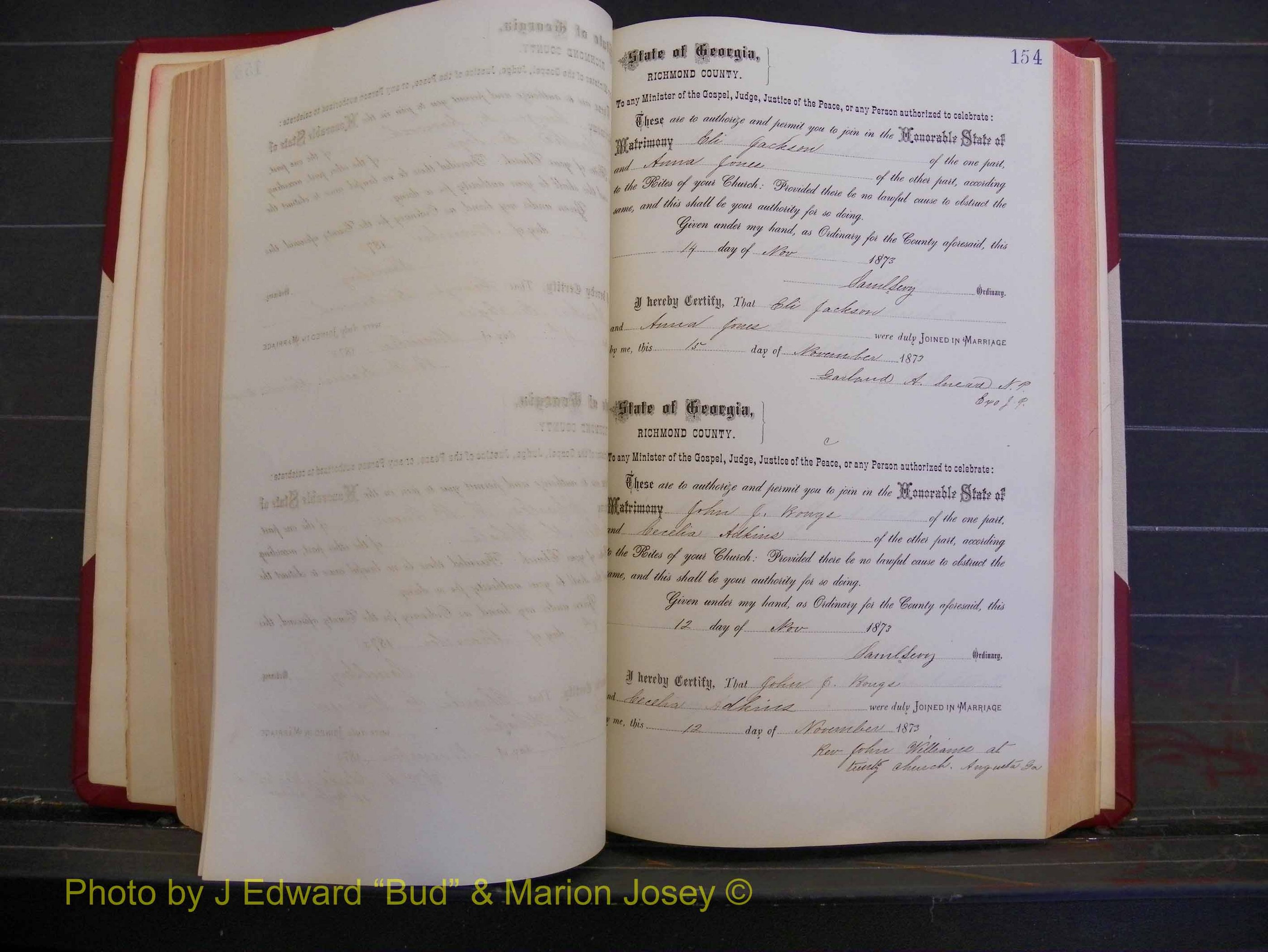 Richmond Marriages, Book H, 1868-1875 P 154.JPG