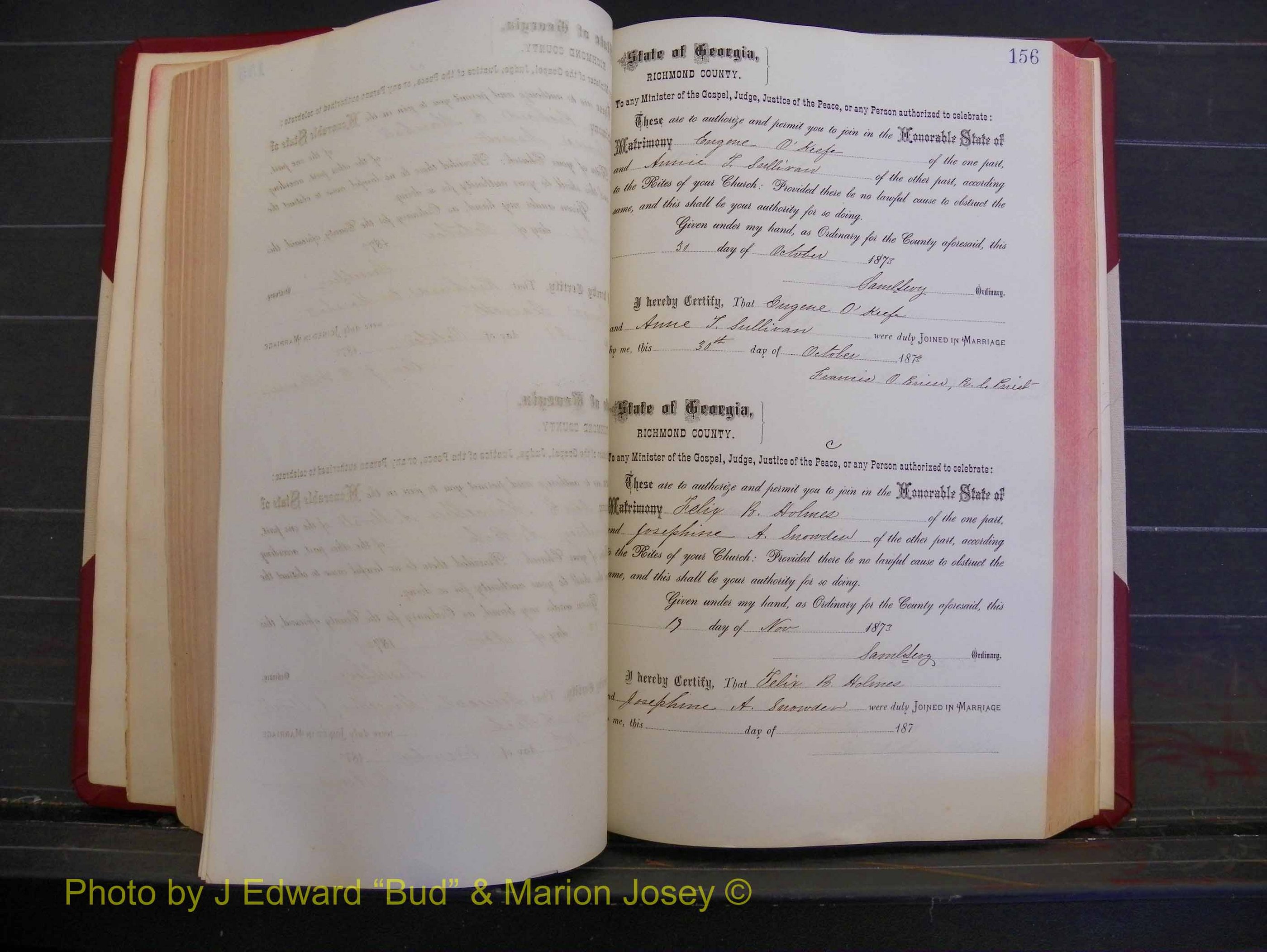 Richmond Marriages, Book H, 1868-1875 P 156.JPG