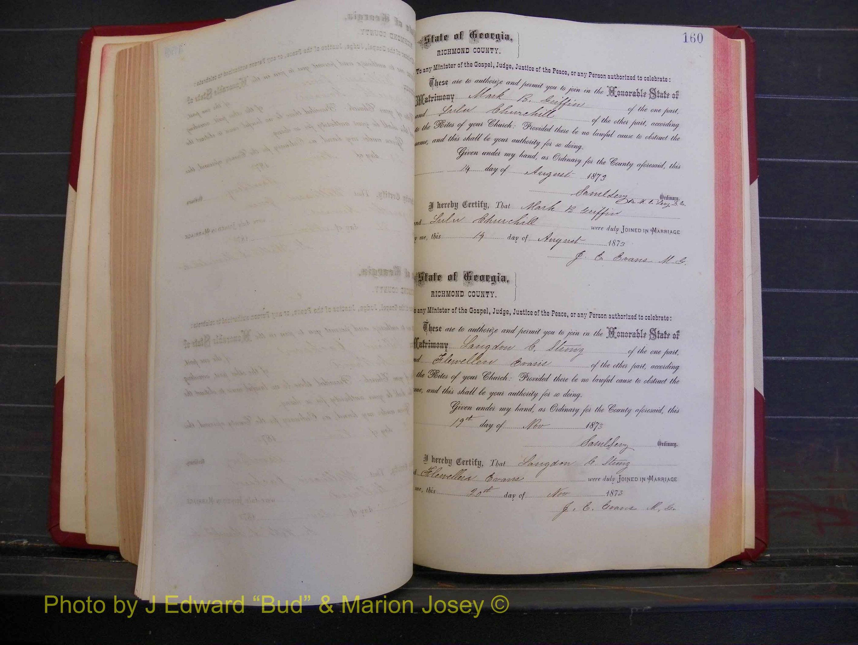 Richmond Marriages, Book H, 1868-1875 P 160.JPG