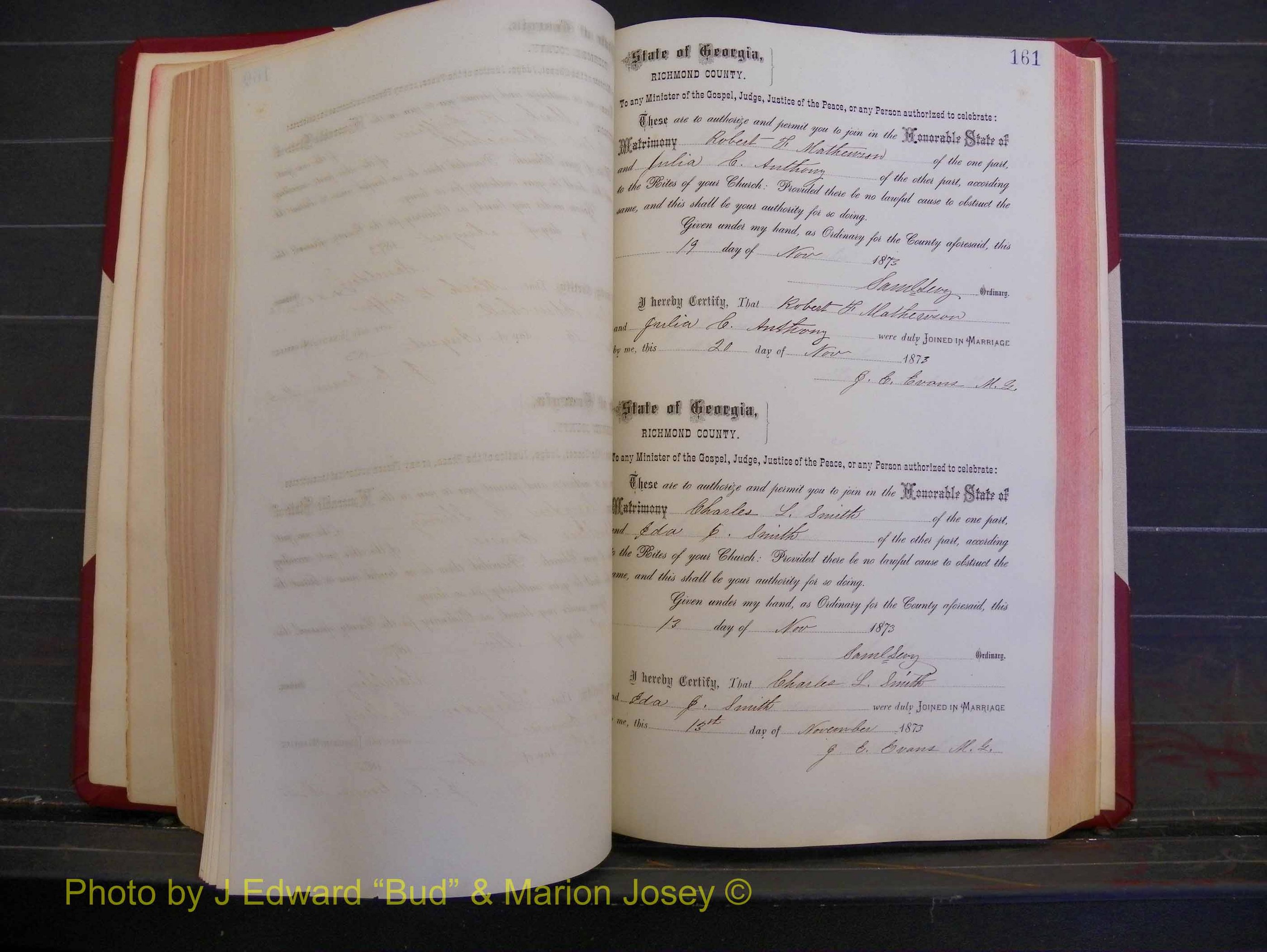 Richmond Marriages, Book H, 1868-1875 P 161.JPG
