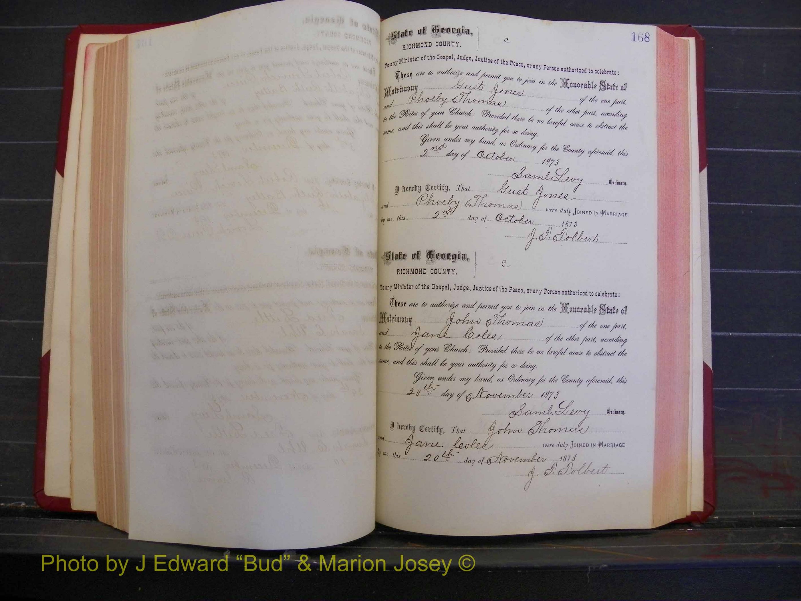 Richmond Marriages, Book H, 1868-1875 P 168.JPG