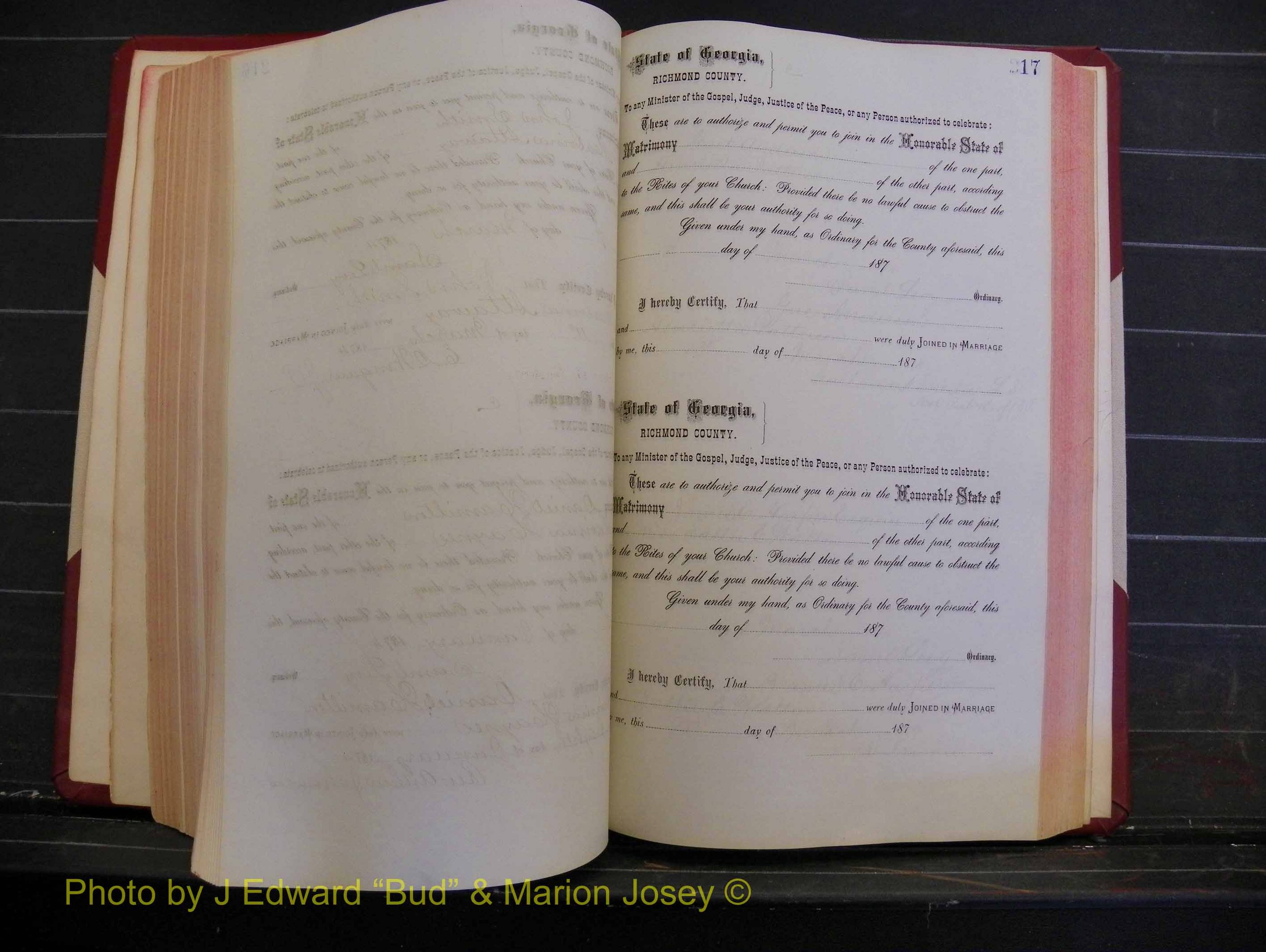 Richmond Marriages, Book H, 1868-1875 P 217.JPG