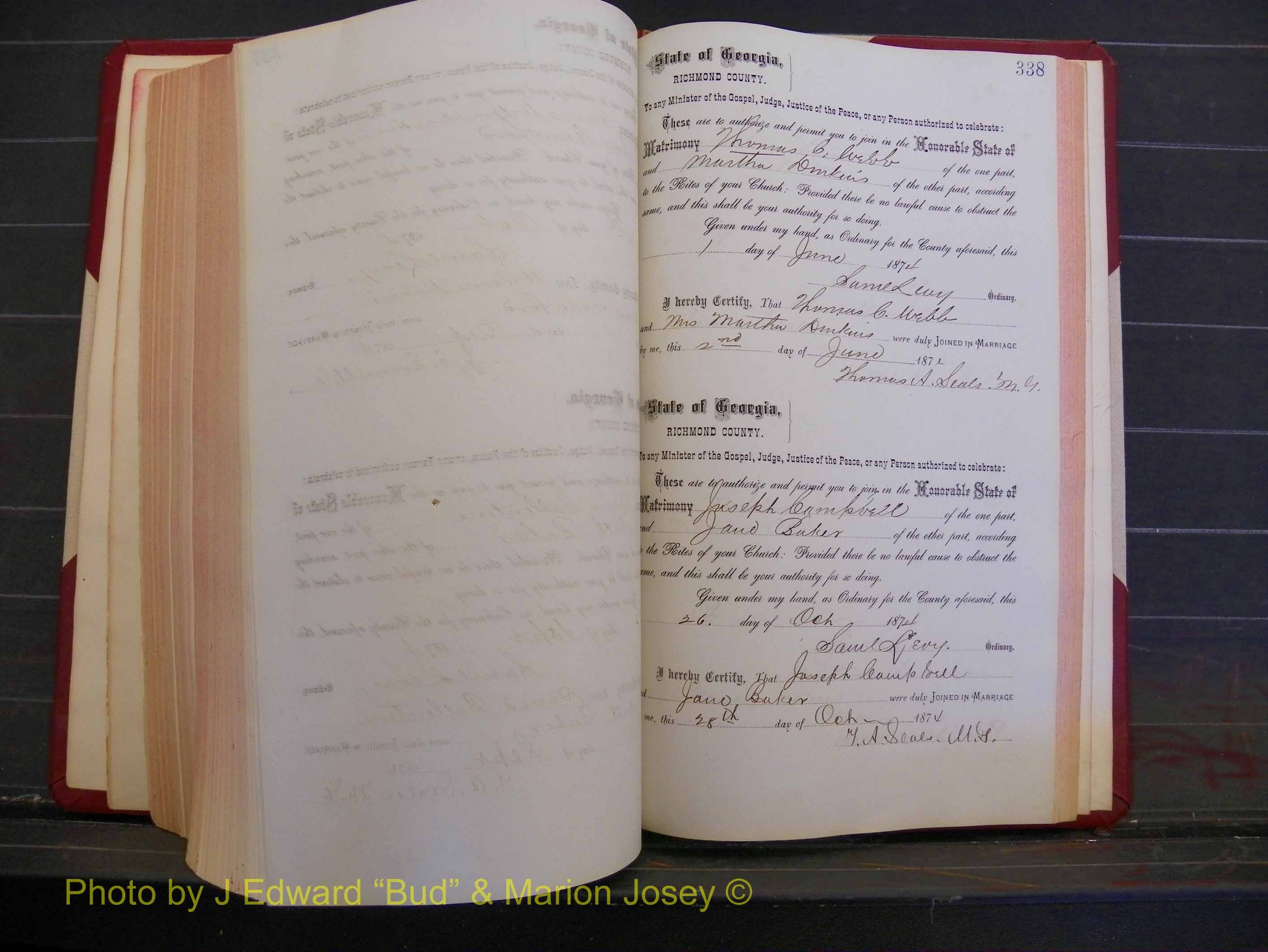 Richmond Marriages, Book H, 1868-1875 P 338.JPG