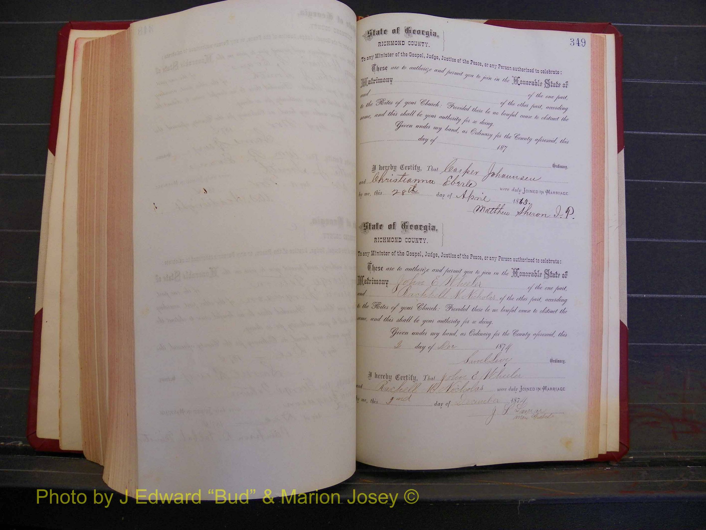 Richmond Marriages, Book H, 1868-1875 P 349.JPG