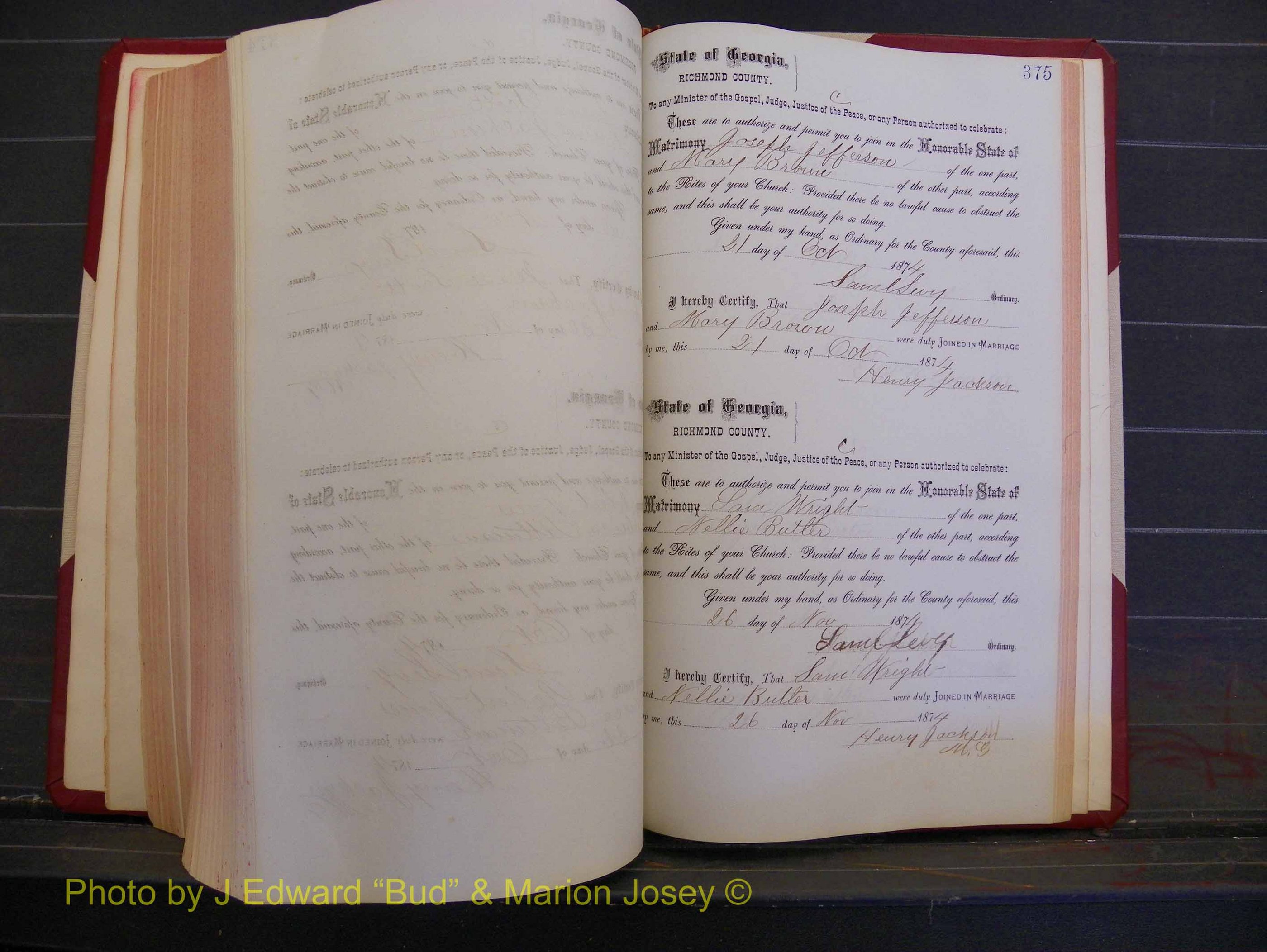 Richmond Marriages, Book H, 1868-1875 P 375.JPG