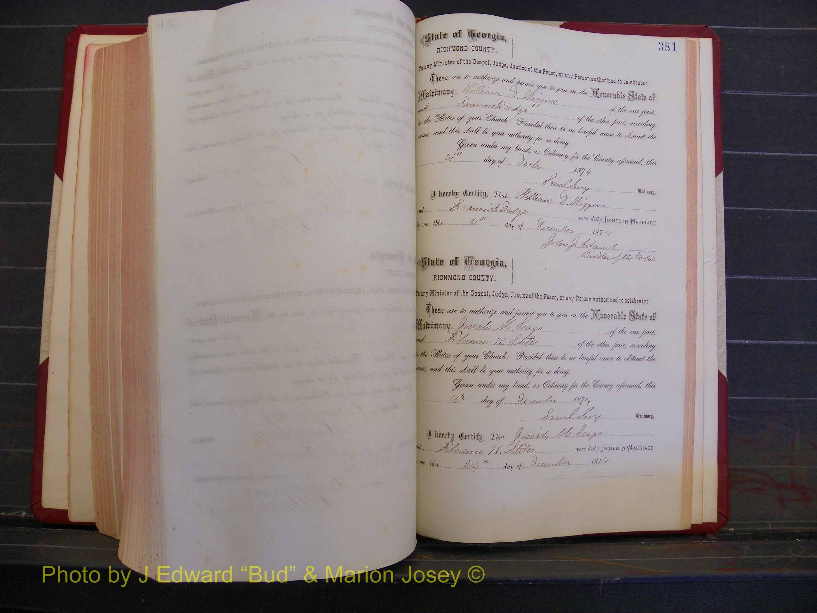 Richmond Marriages, Book H, 1868-1875 P 381.JPG