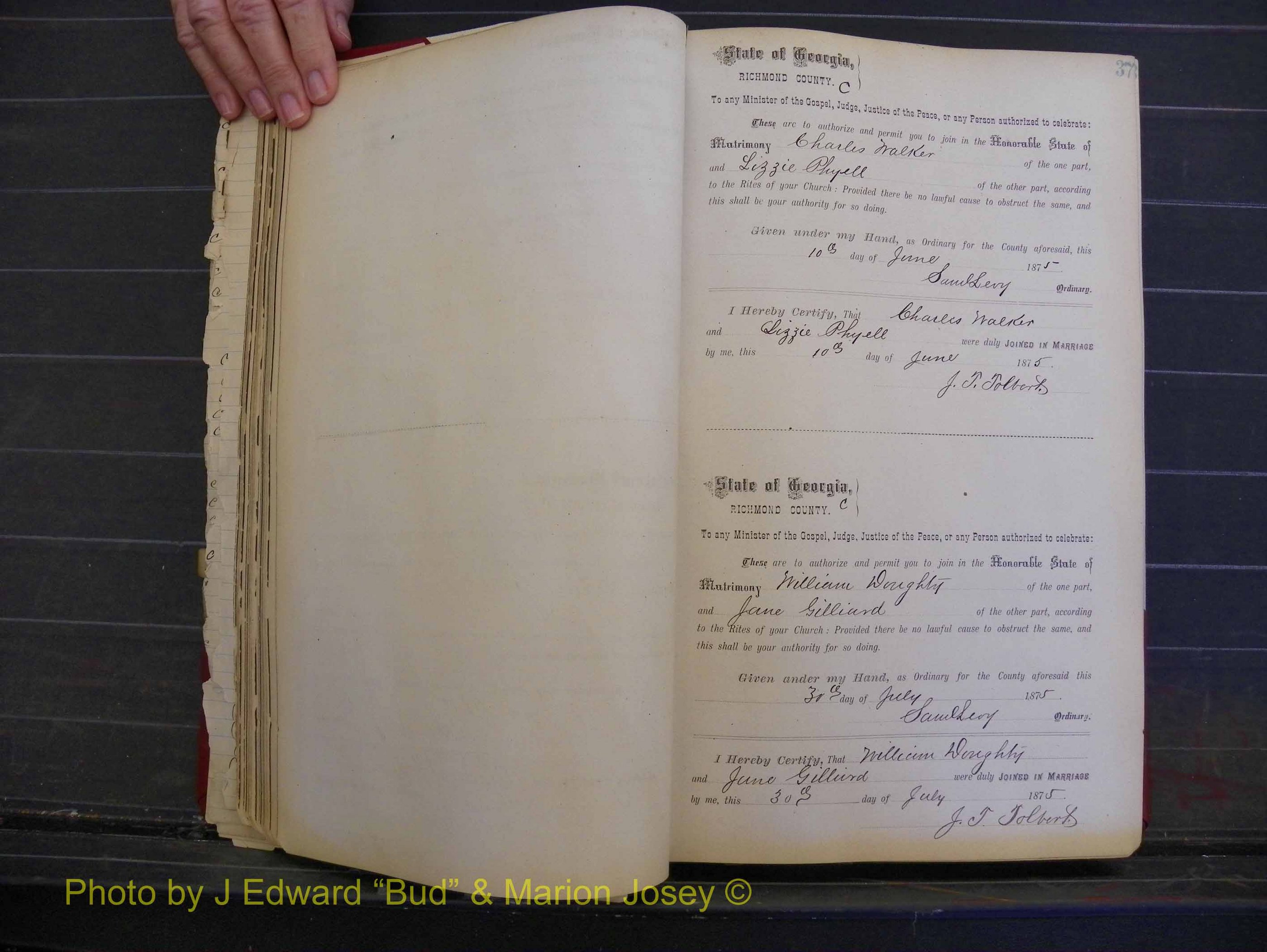 Richmond Marriages, Book I, 1868-1881 P 037.JPG
