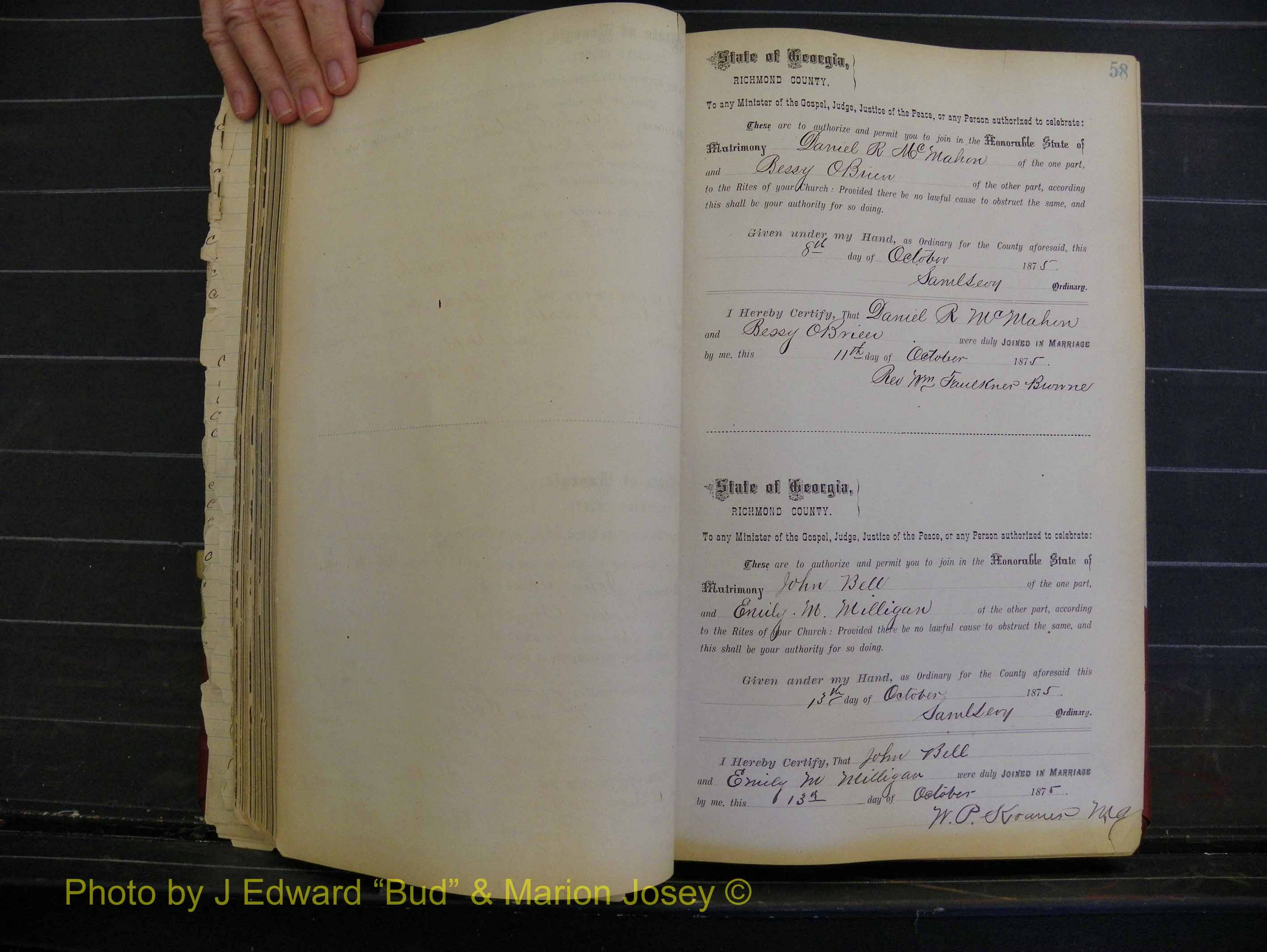 Richmond Marriages, Book I, 1868-1881 P 058.JPG