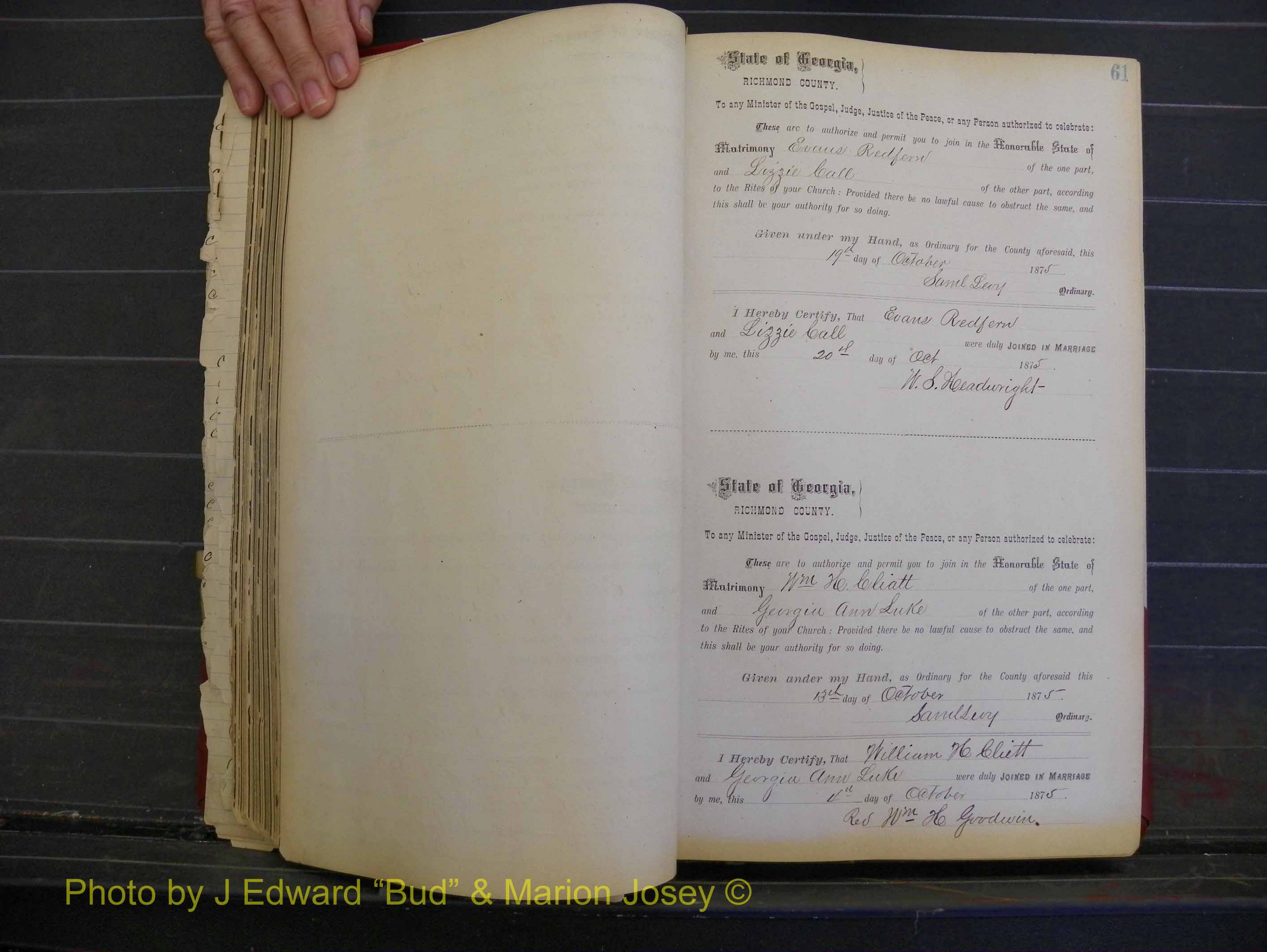 Richmond Marriages, Book I, 1868-1881 P 061.JPG