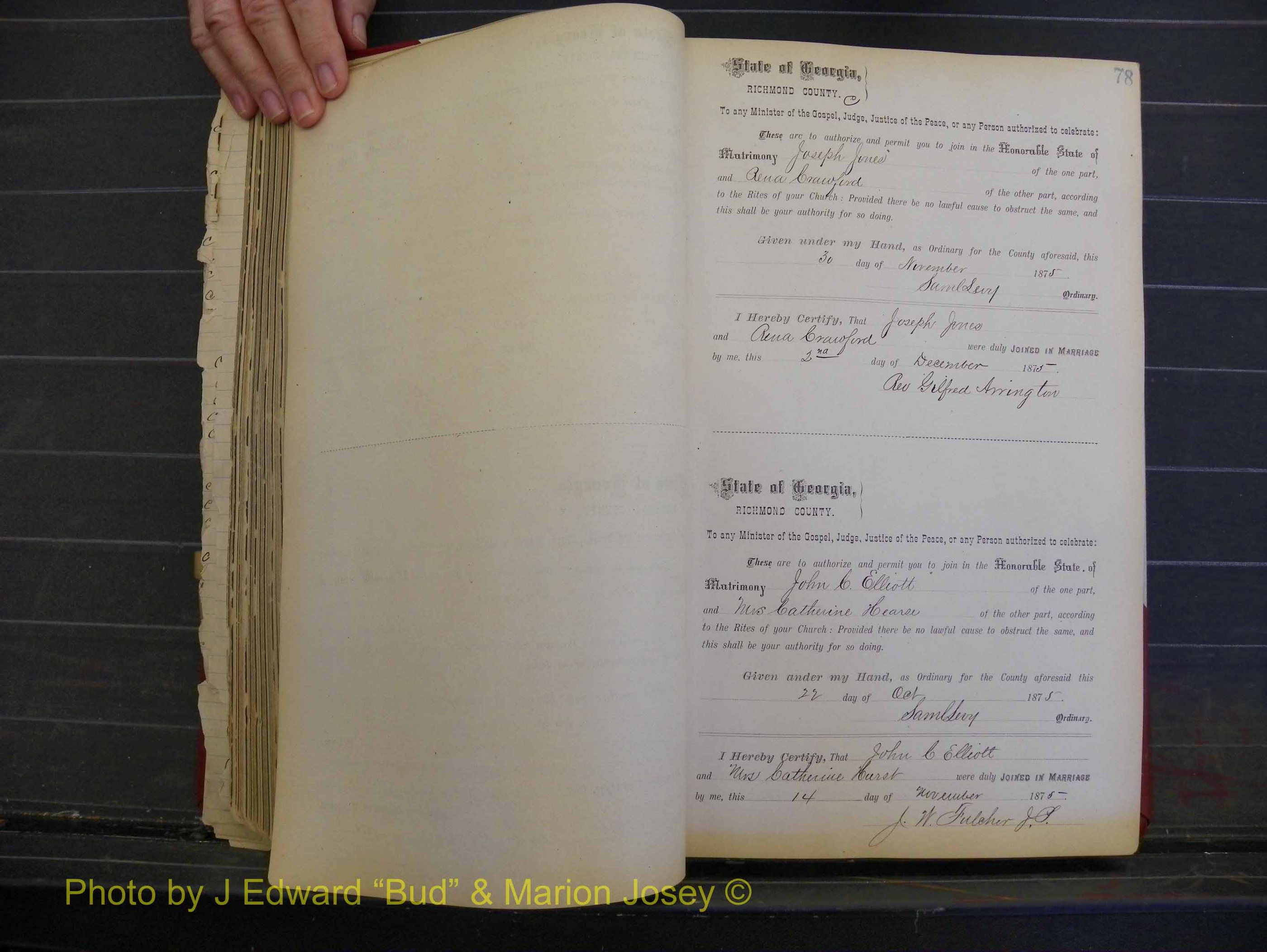 Richmond Marriages, Book I, 1868-1881 P 078.JPG