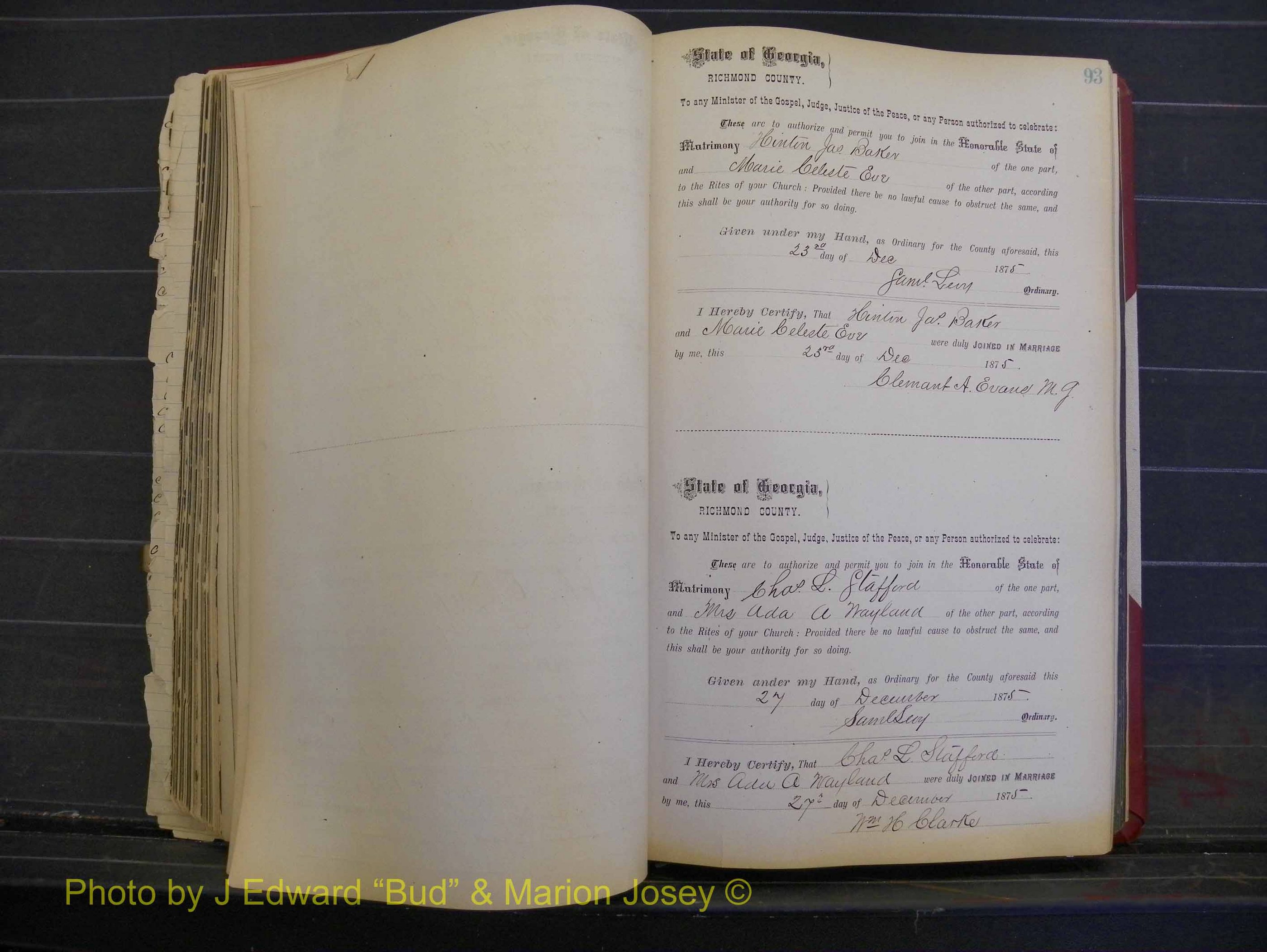 Richmond Marriages, Book I, 1868-1881 P 093.JPG