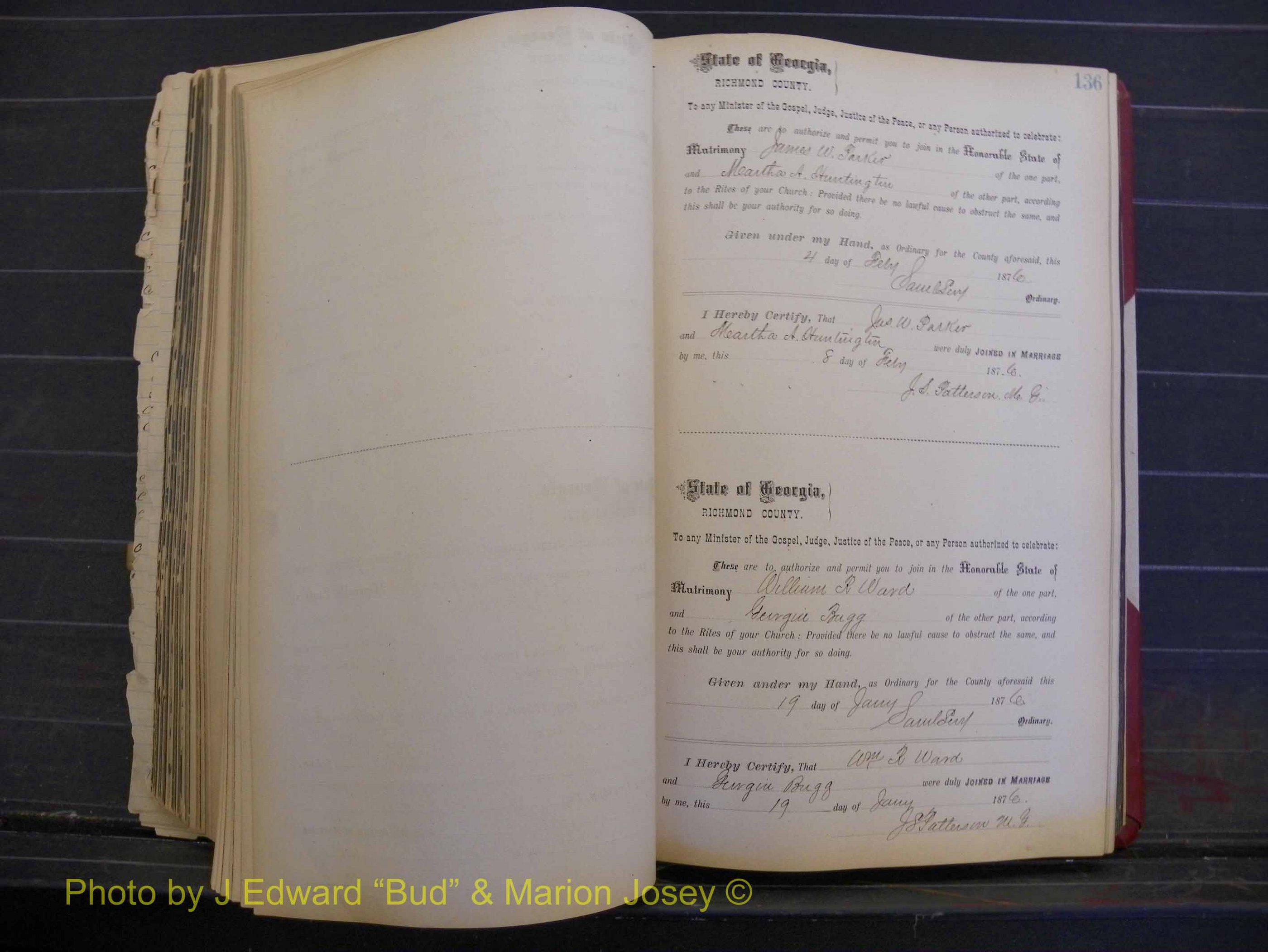 Richmond Marriages, Book I, 1868-1881 P 136.JPG