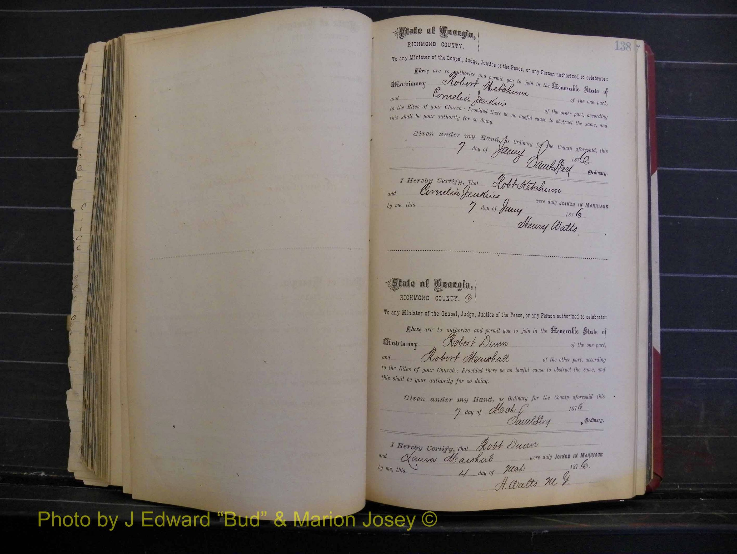Richmond Marriages, Book I, 1868-1881 P 138.JPG