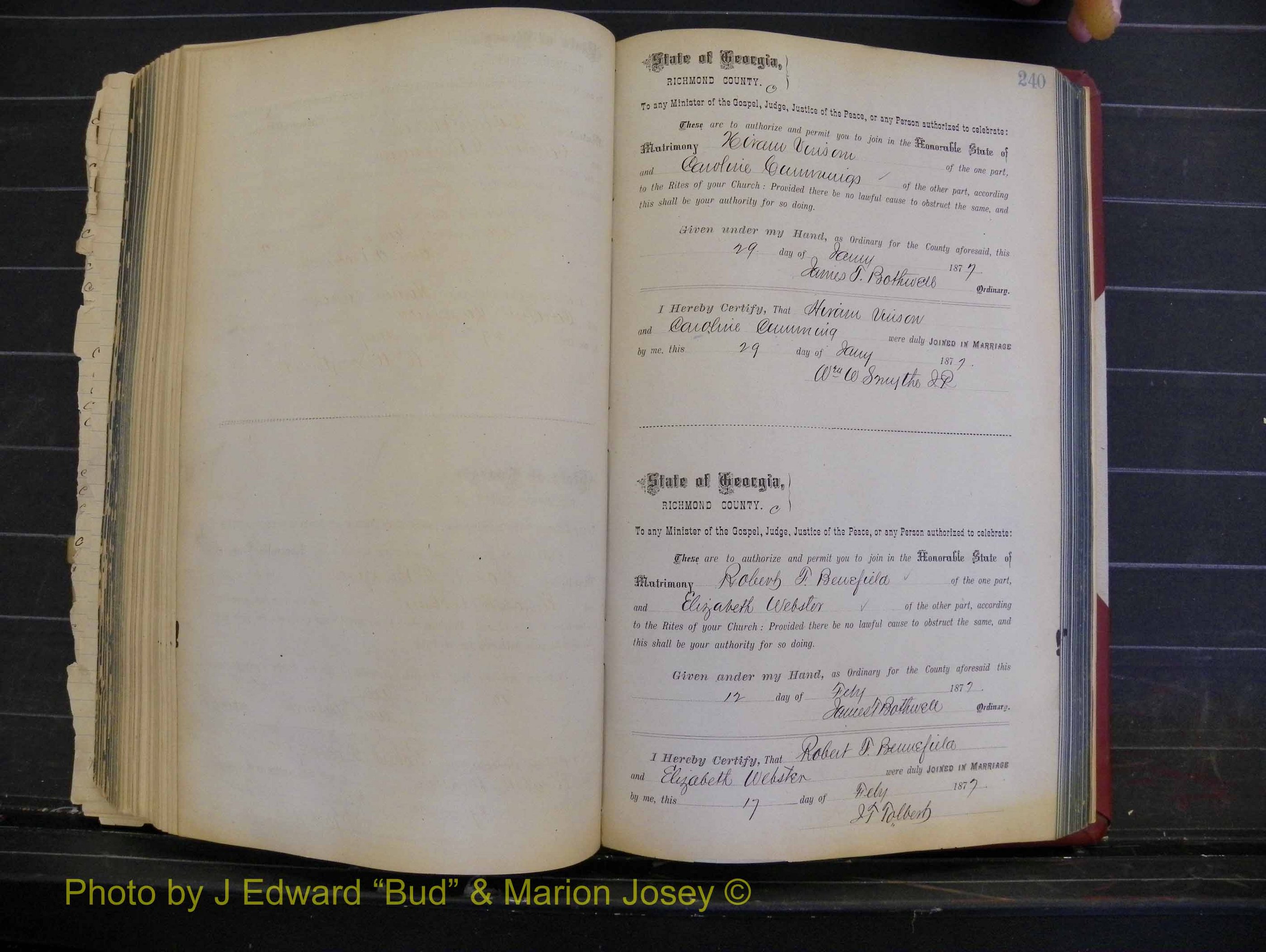 Richmond Marriages, Book I, 1868-1881 P 240.JPG