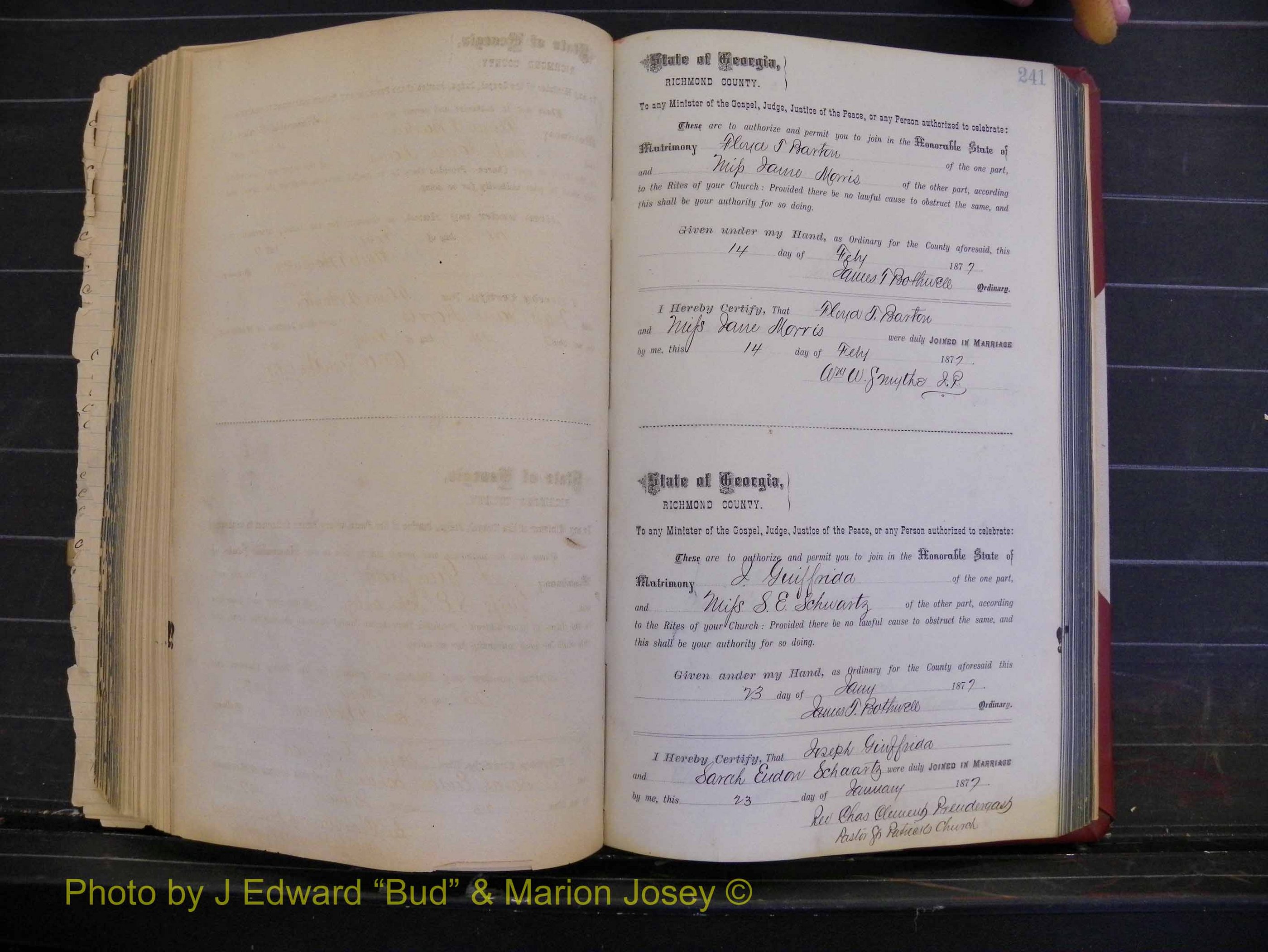 Richmond Marriages, Book I, 1868-1881 P 241.JPG