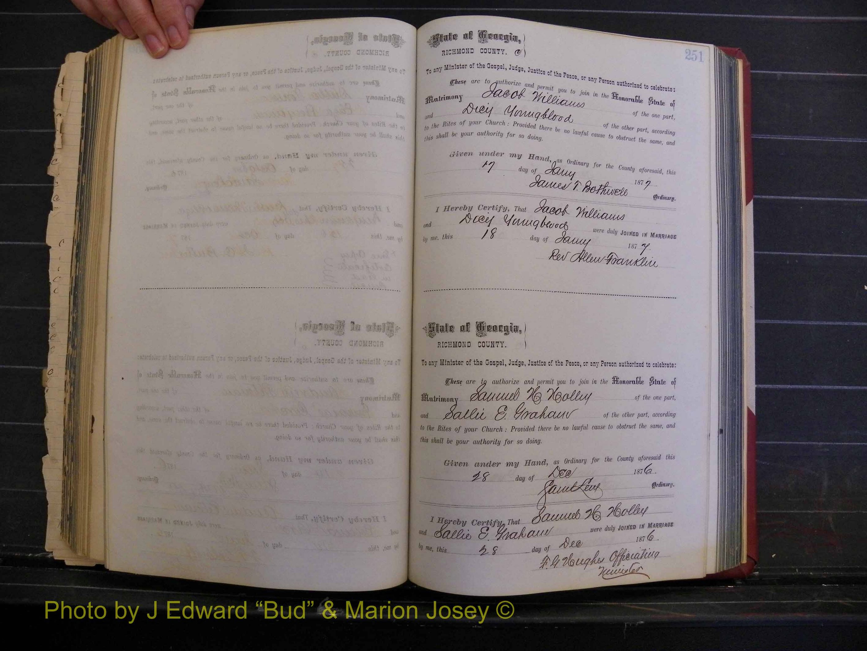 Richmond Marriages, Book I, 1868-1881 P 251.JPG